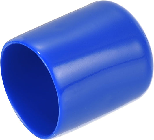 uxcell 20pcs Rubber End Caps 22mm ID Vinyl Round Tube Bolt Cap Cover Screw Thread Protectors Blue