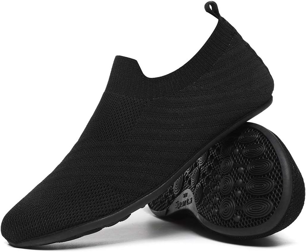 QZKDM Lightweight Slip on Grip Indoor House Slippers Barefoot Non Slip Home Exercise Yoga Shoes for Men Women