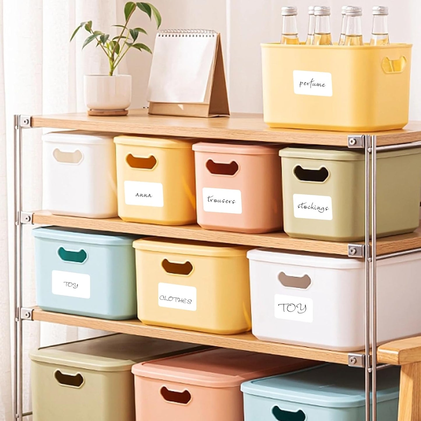 2×3 Inch White Removable Thermal Labels,Waterproof Thermal Label (300 Sheets per Roll,2 Rolls)