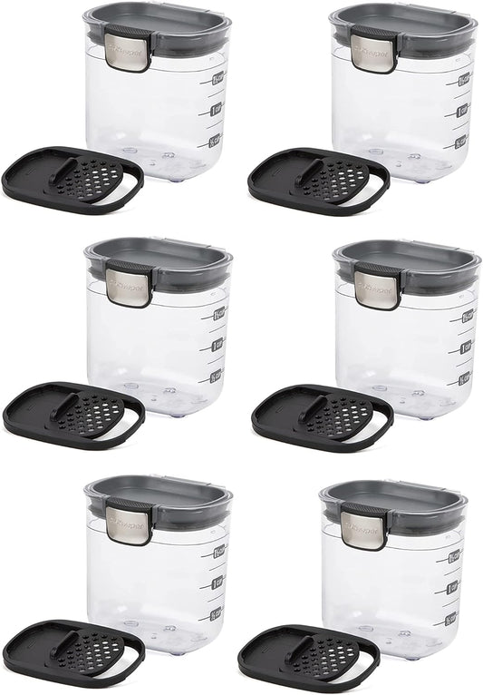 Progressive PKS-401 1.5 Cup Mini Prokeeper+ Airtight Silicone Seal Storage Container Great For Spices & Baking Acessories (6- Piece)