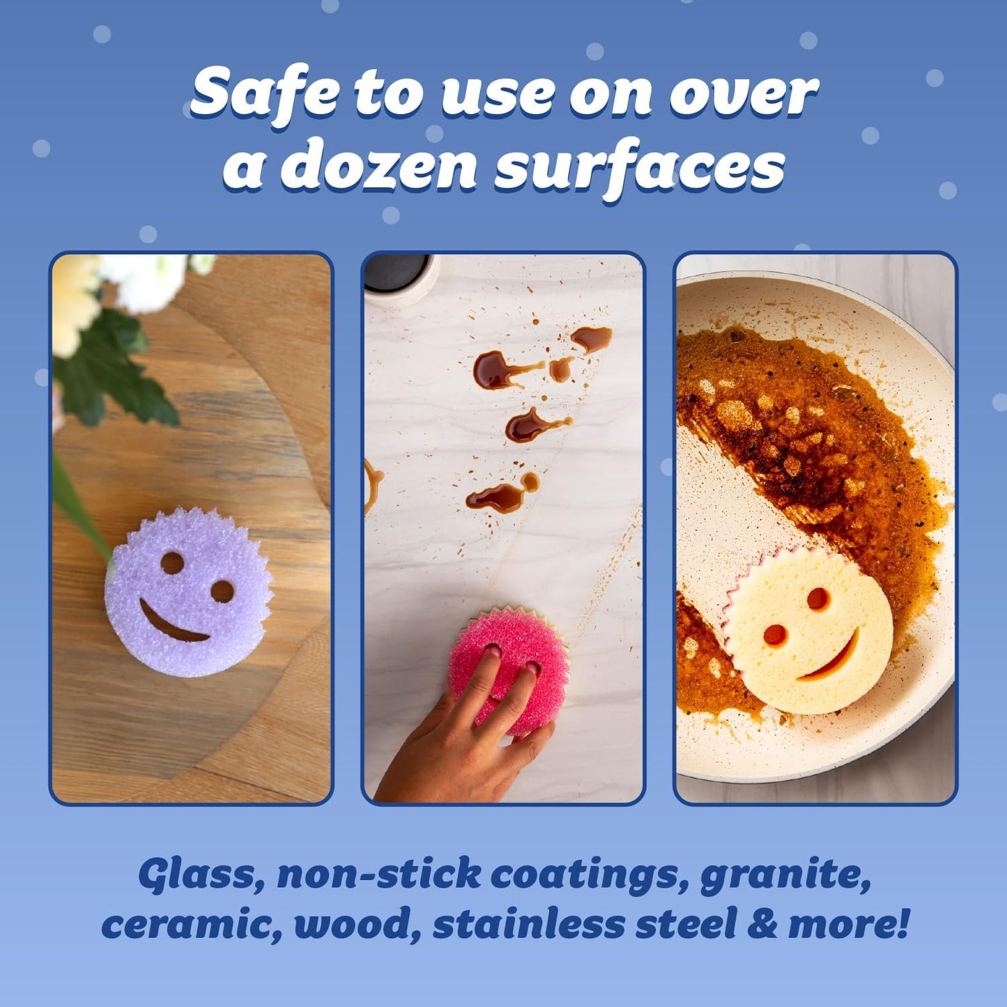 Scrub Daddy Scrub Mommy Holiday Christmas Tree Gift Box Set, Non-Scratch Christmas Cleaning Sponges for Kitchen, Dishes & Home, Dual-Sided Dish Sponges for Scrubbing, 10 Count (2 Pack of 5)