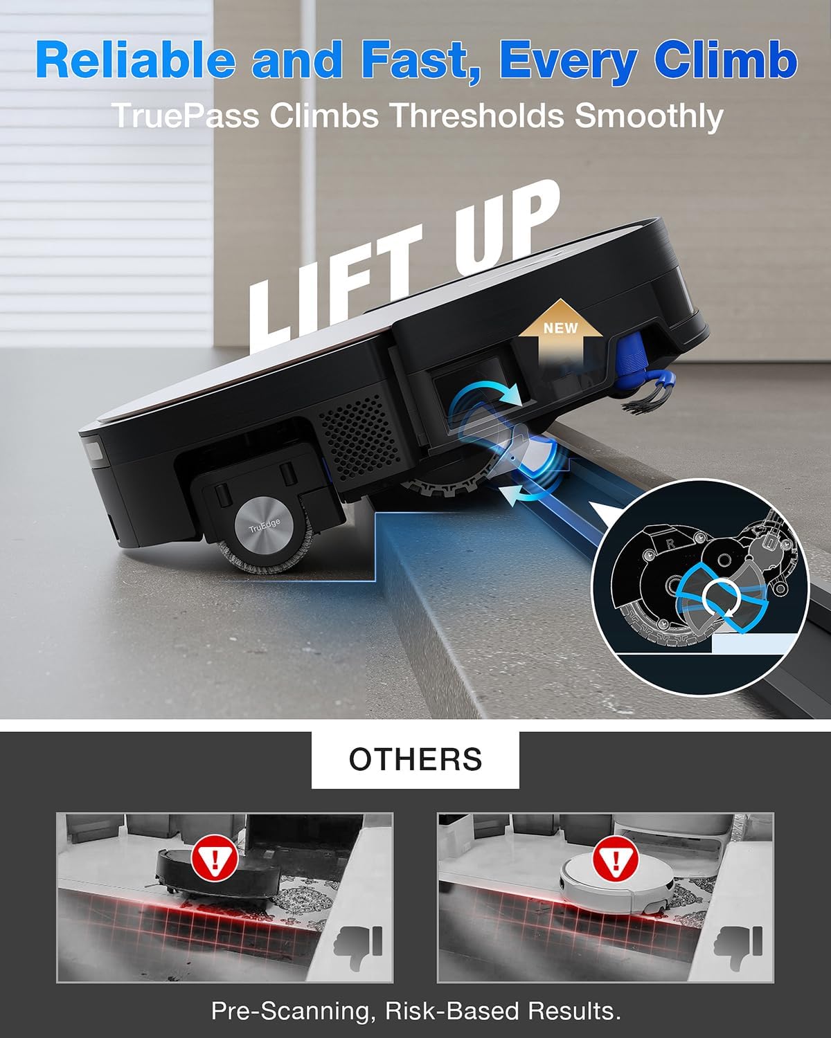 ECOVACS DEEBOT X11 OmniCyclone Robot Vacuum and Mop, PowerBoost Charging, OZMO Roller 2.0 Instant Self-Washing Mop, 19,500Pa Blast Suction, Bagless OmniCyclone Station, AIVI 3D Smart Navigation