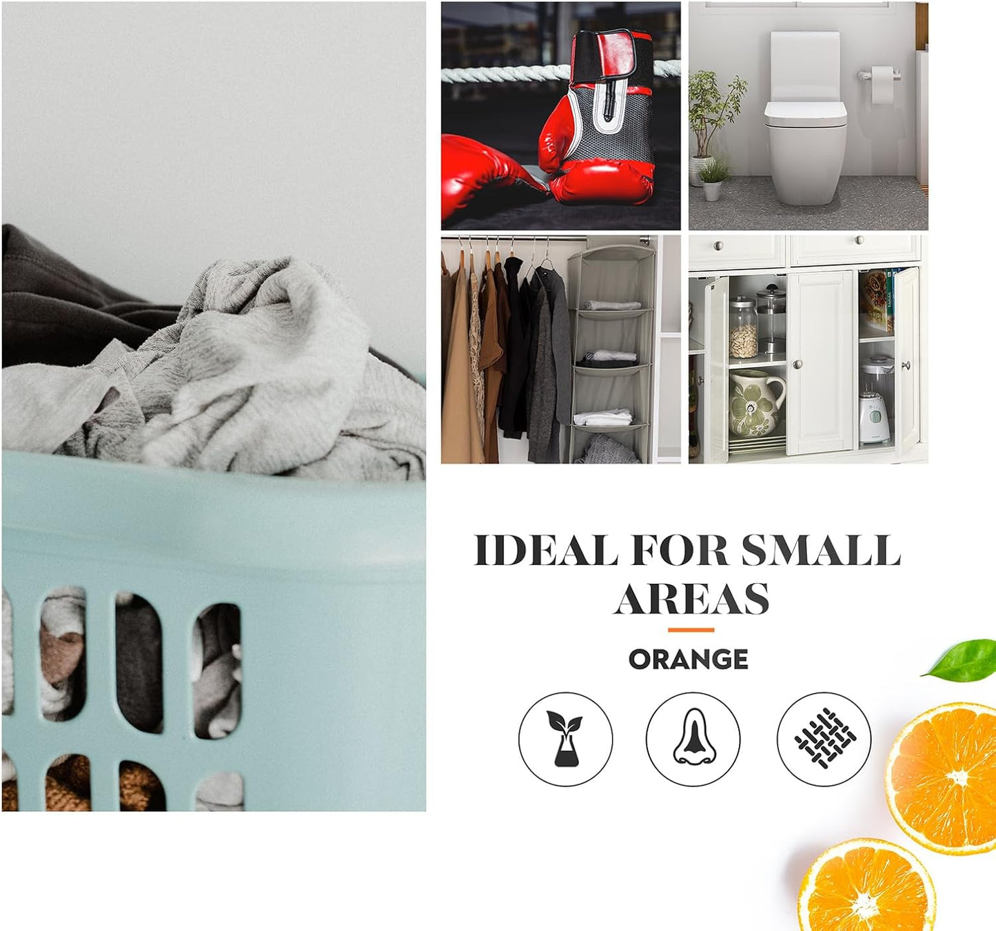 9 Pack Baking Soda Deodorizers, Shoe Deodorizer Balls, Air Freshener for Home, Odor Eliminator for Closets Bathroom Pets, Up to 180 Days