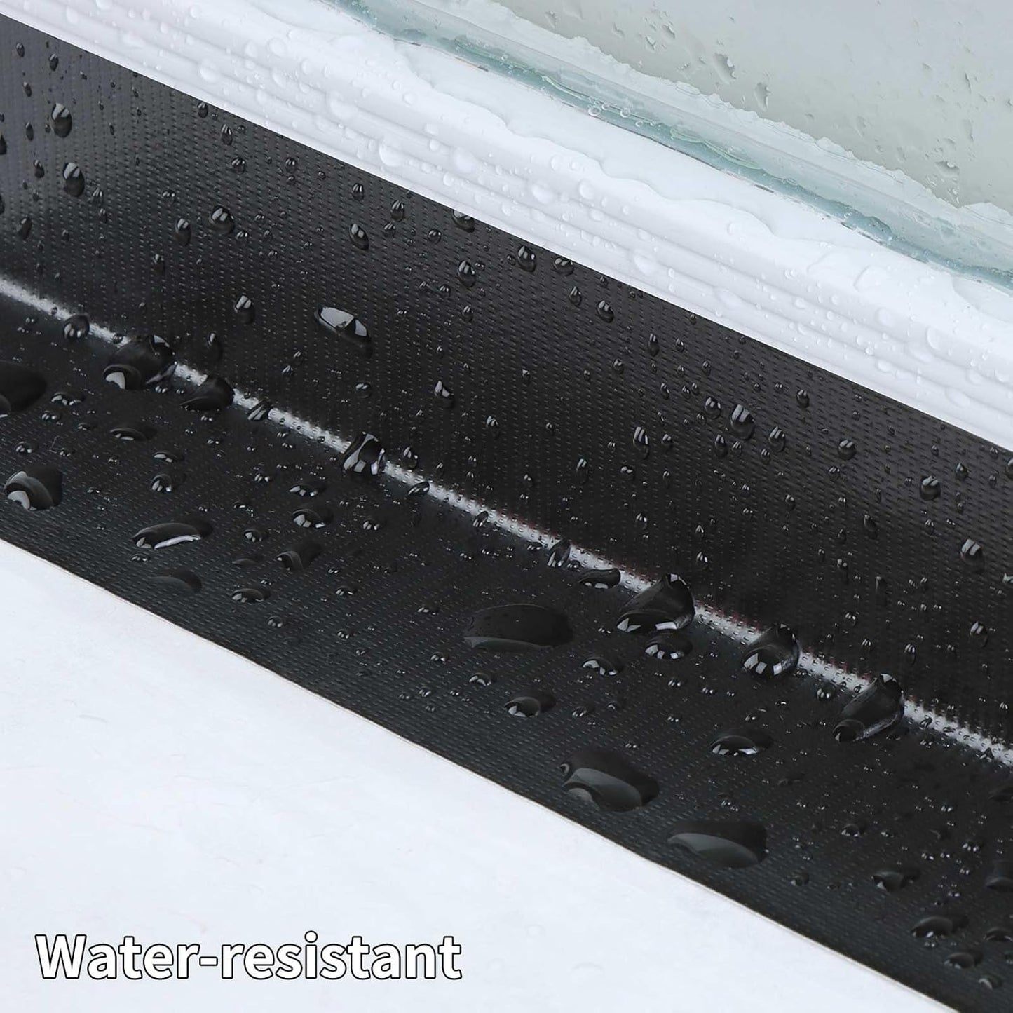 Cloth Duct Window Seal Strip Tape for Winter, 1.89in x 66FT, Weather Stripping Sealing Insulation Tape for Windows and Door, Easy Tear Sealer Draft Blocker Black