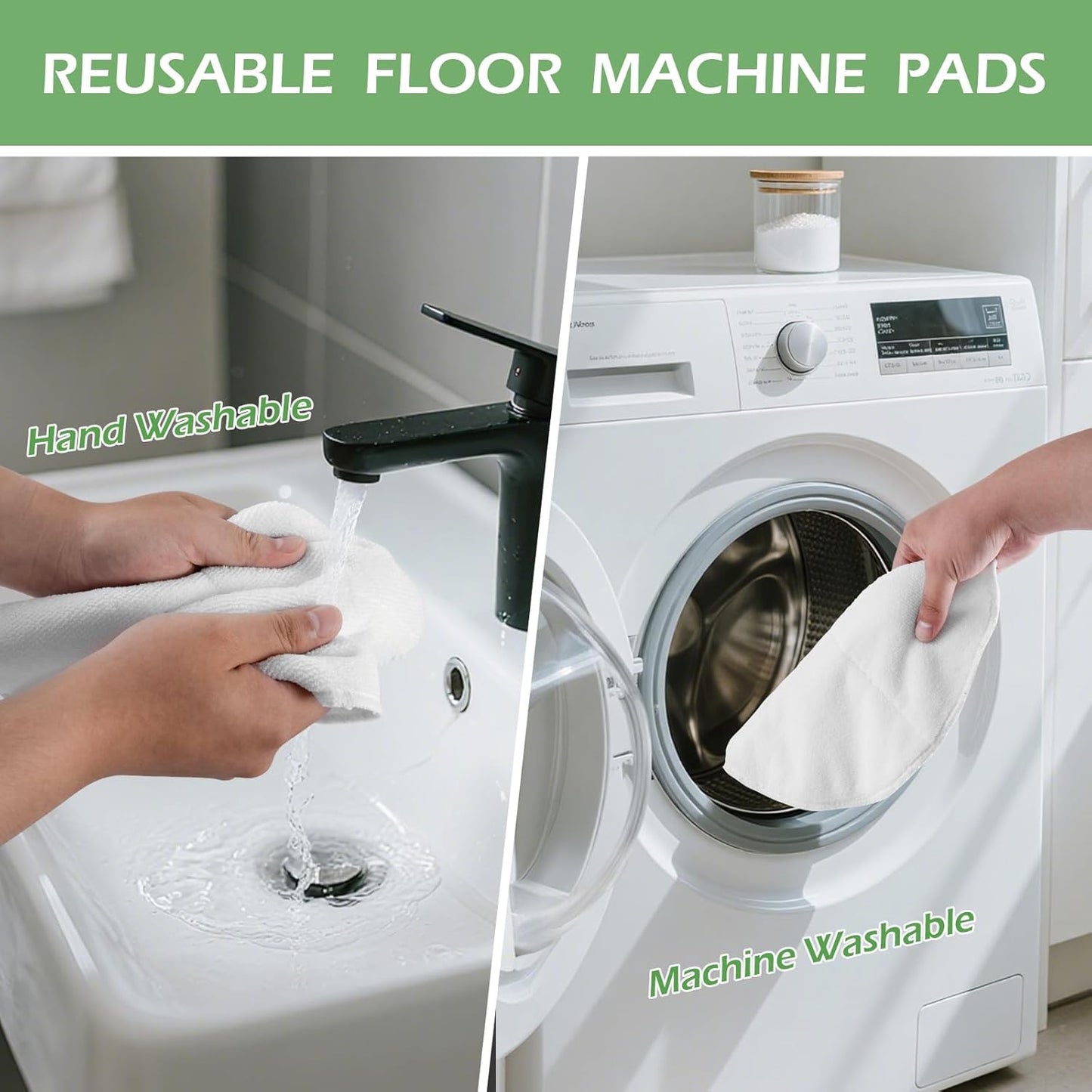 3 Pcs 12" Floor Machines Pads Compatible with Oreck Commercial 550MC Orbiter Floor Machine Cleaner Buffer Scrubber Polisher Pads for Hardwood and Tile Floors Cleaning Stripping