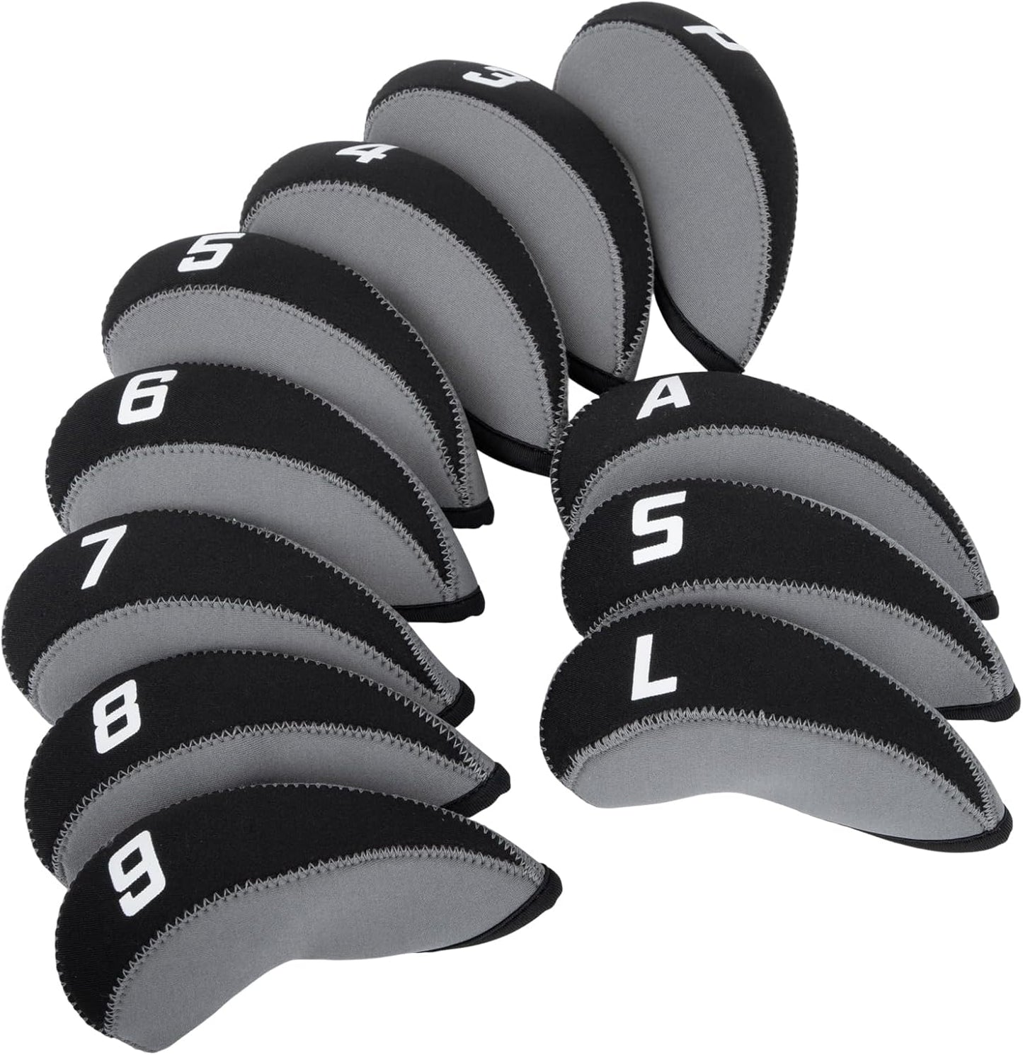 Golf Iron Covers for Golf Clubs Neoprene Golf Iron Cover Set 11pcs/10pcs Golf Iron Headcovers Golf Club Head Covers Fit All Brands
