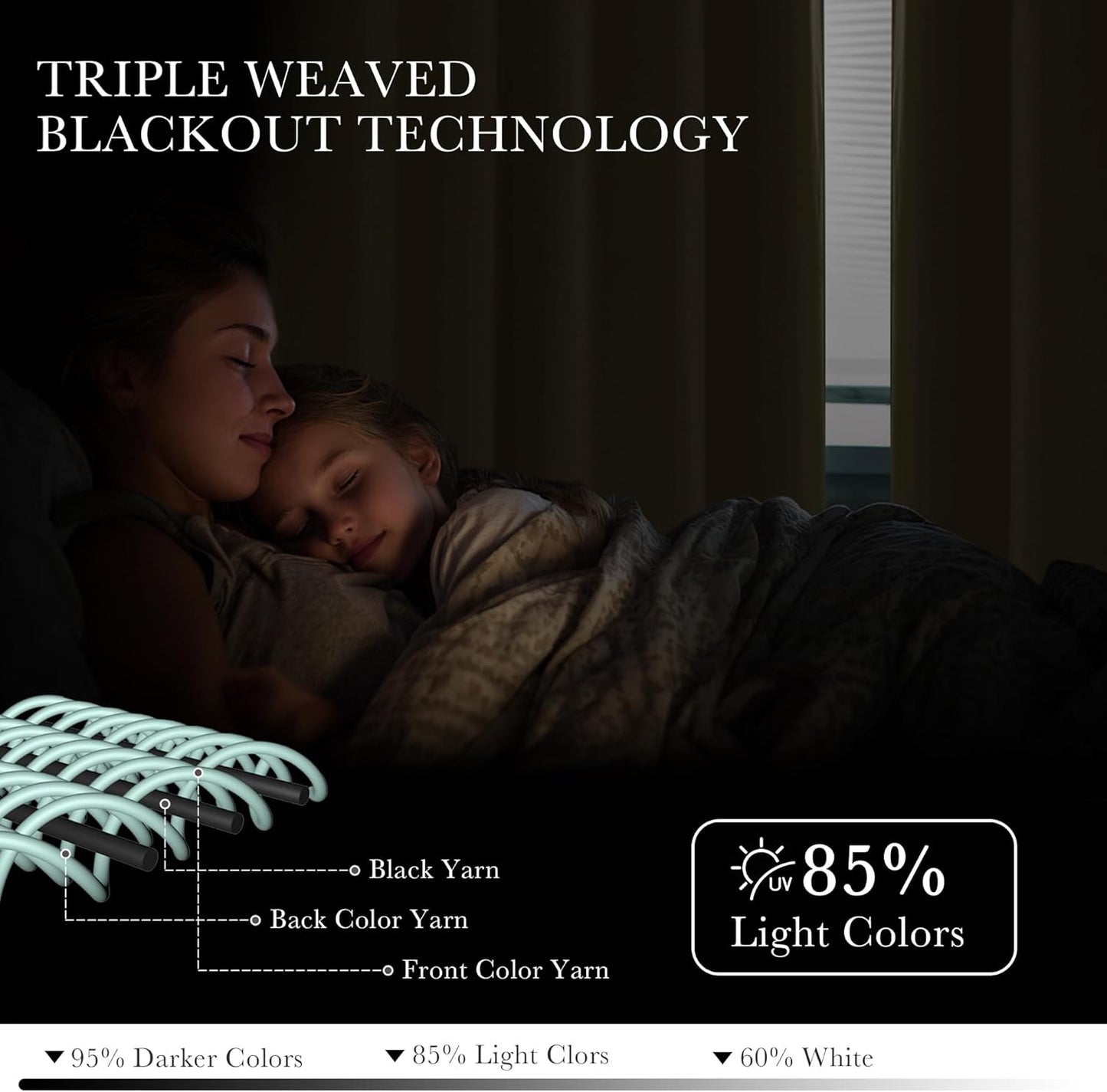 PONY DANCE Biscotti Beige Short Blackout Curtains for Kitchen 45 Inch Length, Thermal Insulated Grommet Curtains for Bedroom, Black Out Drapes for Bathroom Small Window (2 Panels Set, 34 inches Wide)