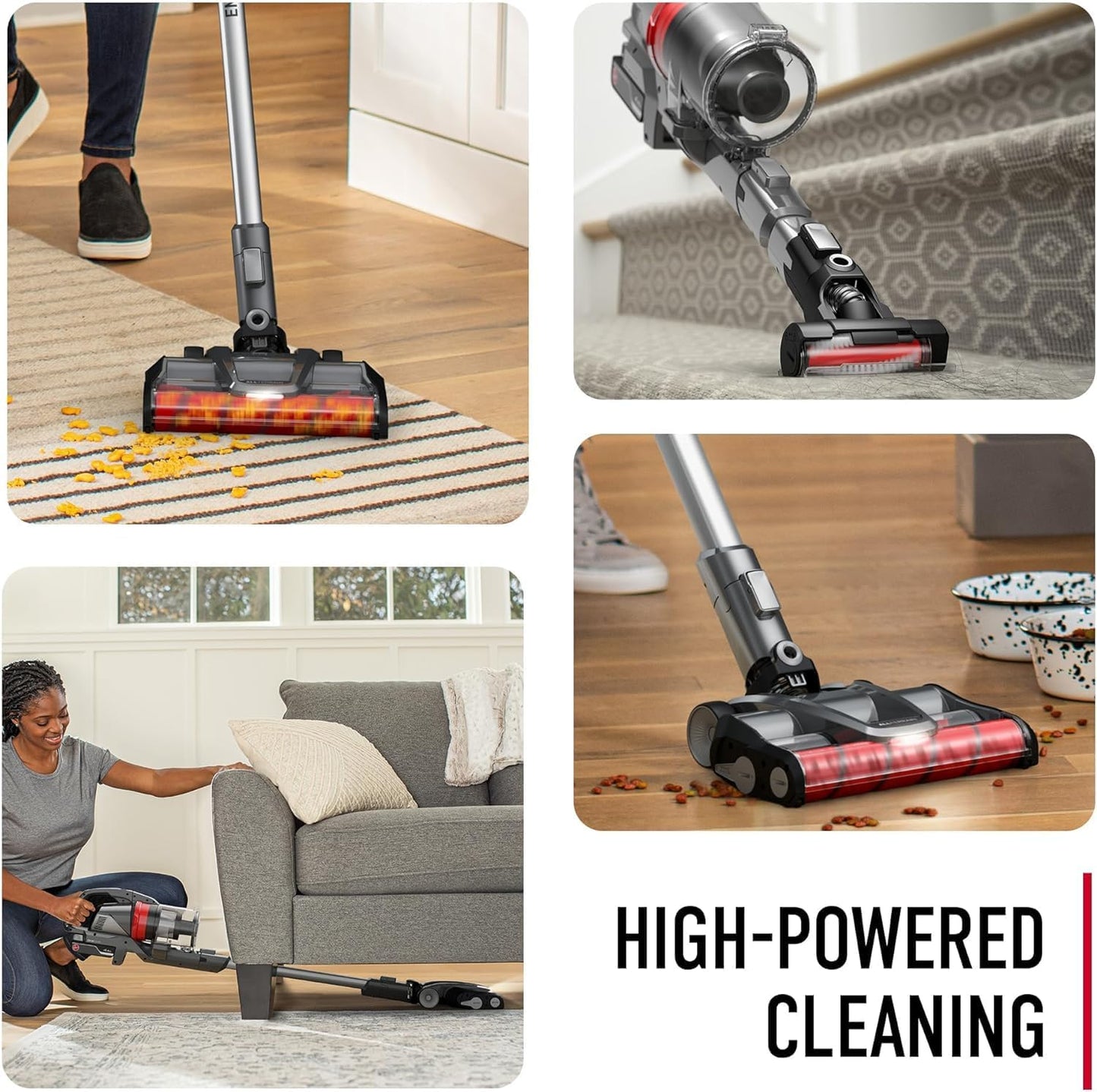 Hoover ONEPWR WindTunnel Emerge Pet Cordless Stick Vacuum Cleaner, Lightweight Stick Vac, Powerful and Quiet Cleaning, Self Standing, No Wall Mount Required, Cordless Vacuum Cleaners for Home Use