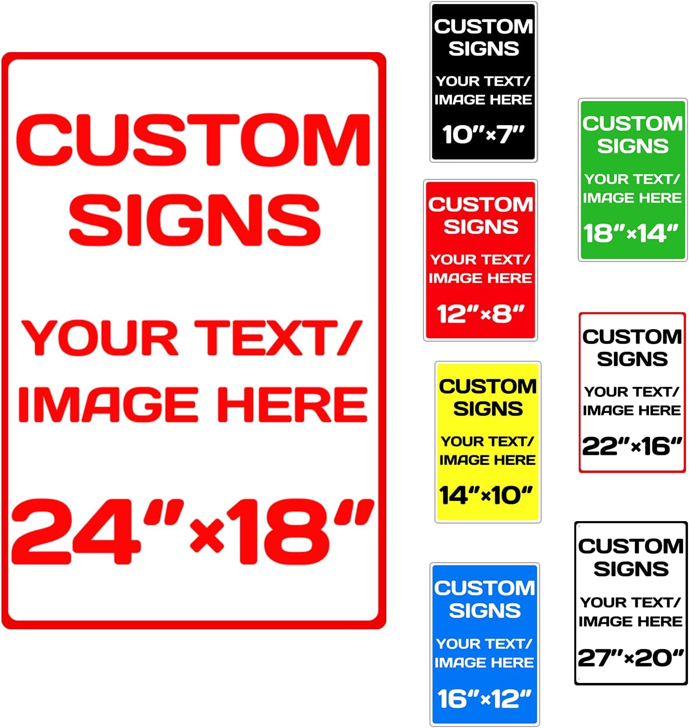 Personalized signs,Aluminum Weatherproof Metal Sign,Optional reflective, double-sided,Custom Personalized Text And picture Here,for garden, door,business,Street