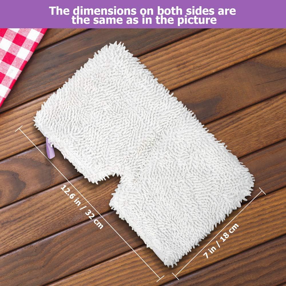 Replacement Steam Mop Pads for Shark Steam Mop Pads Compatible with S3500 Series S3501 S3601 S3550 S3901 S3801 SE450 S3801CO S3601D Steam Pocket Mop (6-Pack)