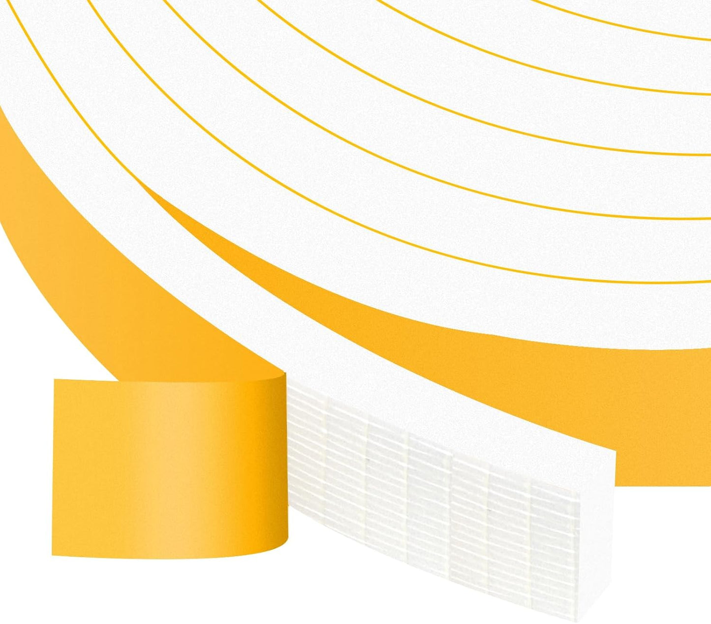 Strong Adhesive Foam Weather Stripping, High Density Door Insulation Strip，AC Window Insulation, Weather Stripping for Door Frame, Neoprene Window Insulation, White(1 in x 3/8 in x 13Ft)