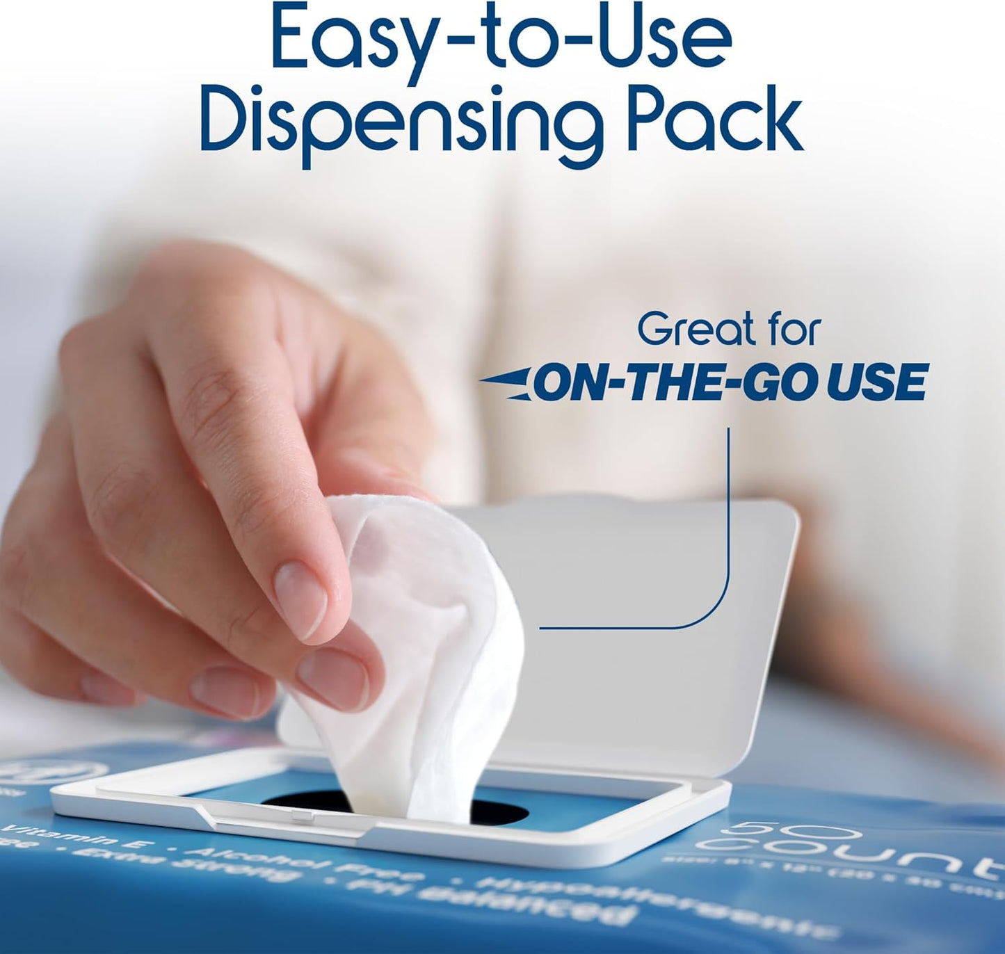 Inspire Adult Wet Wipes, Wash Cloths, Incontinence & Cleansing for Elderly Extra Large, 8"x12" (Pack of 8)