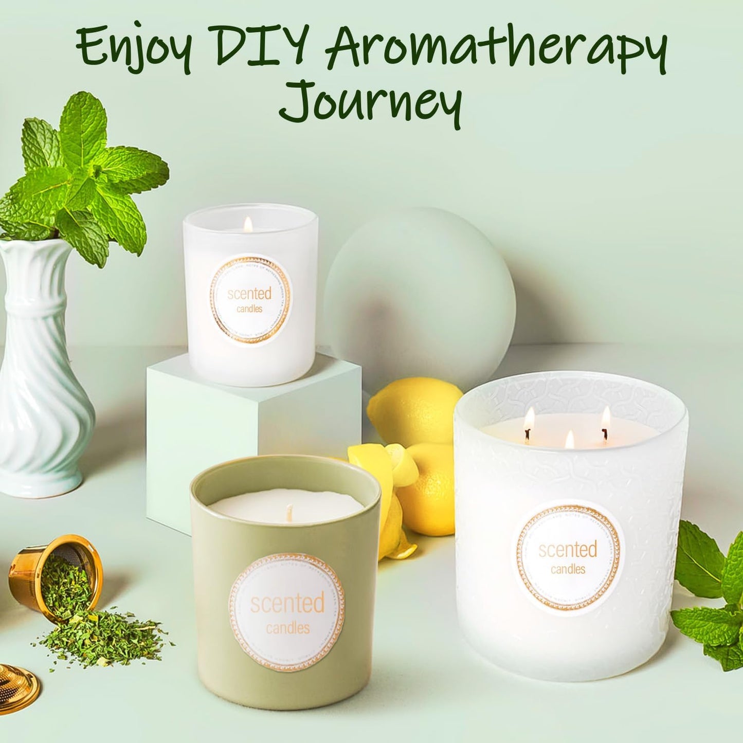 UNOTENA Soy Wax Flakes for Candle Making, Natural Candle Wax, Farm-Sourced, No Additives, Safe and Pure, 40LB