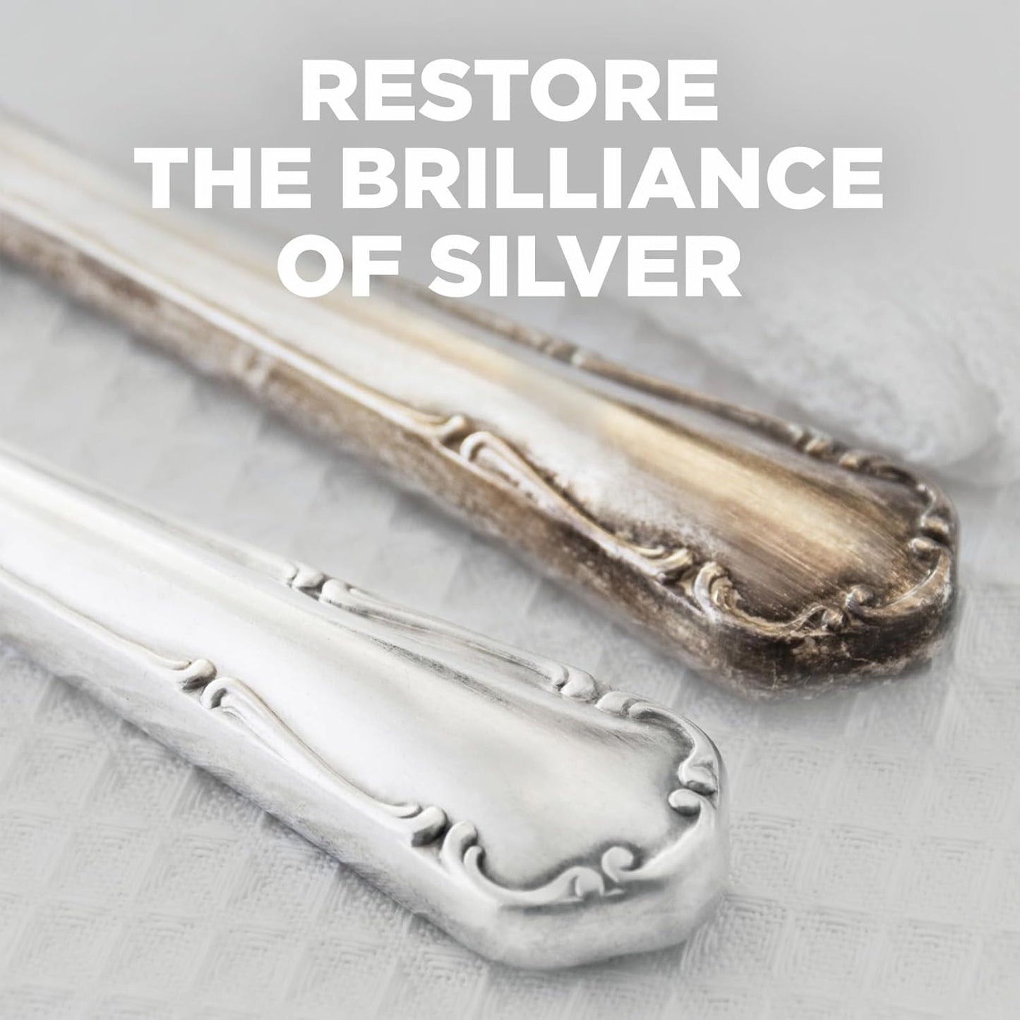 Wright's by Weiman Silver Cleaner and Polish Cream with Polishing Cloth, Ammonia-Free, Gently Clean & Remove Tarnish without Scratching