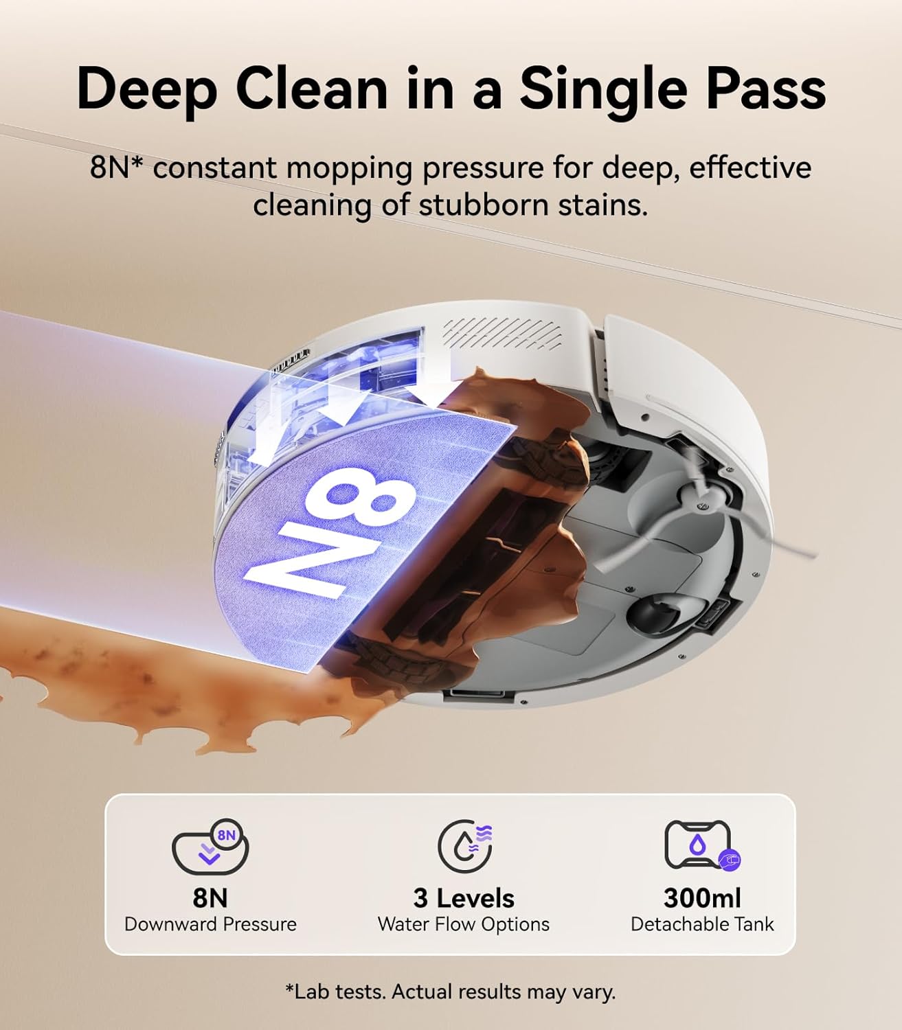 NARWAL Freo S Robot Vacuum and Mop Combo, 8000Pa Suction, 180 Days Hands Free, Self-Emptying Base, LDS Navigation, Obstacle Avoidance, Robot Vacuum Cleaner for Pet Hair & Hard Floors