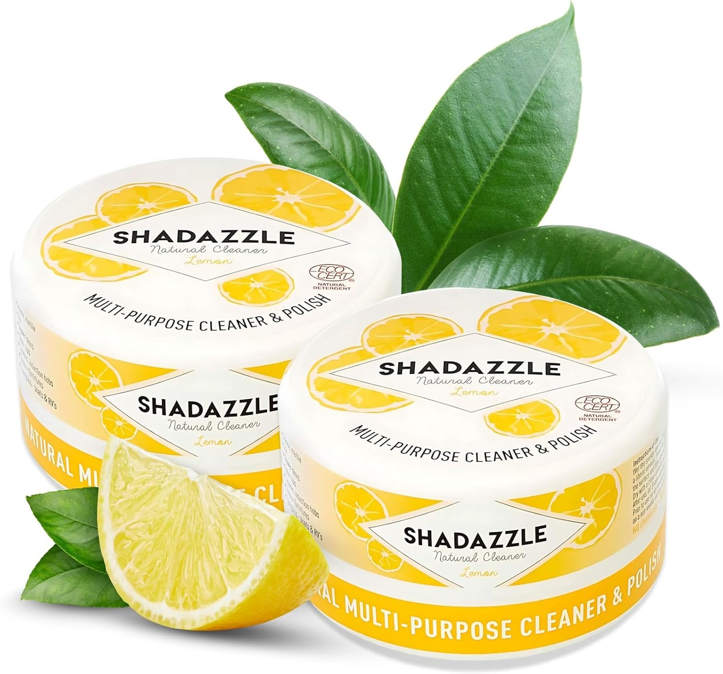 Shadazzle Natural All Purpose Cleaner and Polish – Eco friendly Multi-purpose Cleaning Product (2 Packs, Lemon)