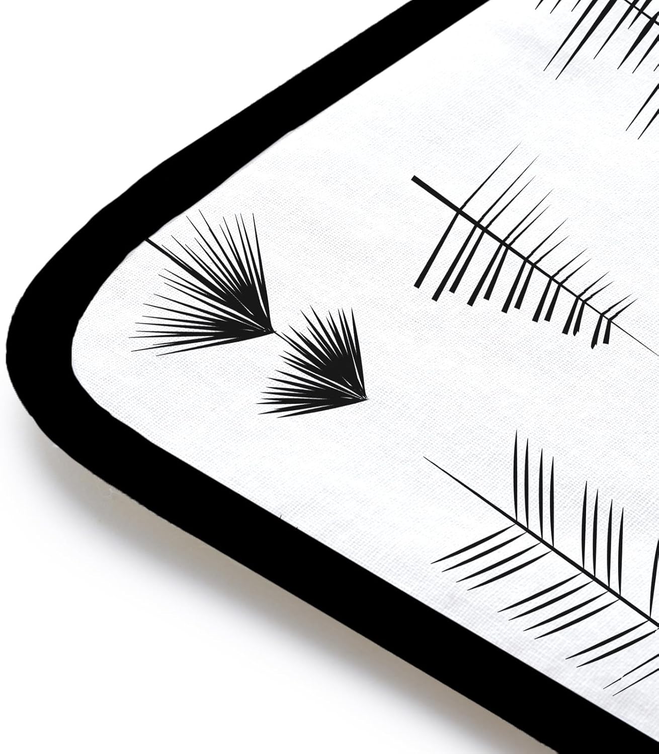 Encasa Homes Ironing Mat/Pad (Small 28"x20") with 3mm Padding & Silicone Iron Rest for Steam Pressing on Tabletop or Bed - Heat Resistant, Portable, Quilting & Travel Blanket - Black Arrow