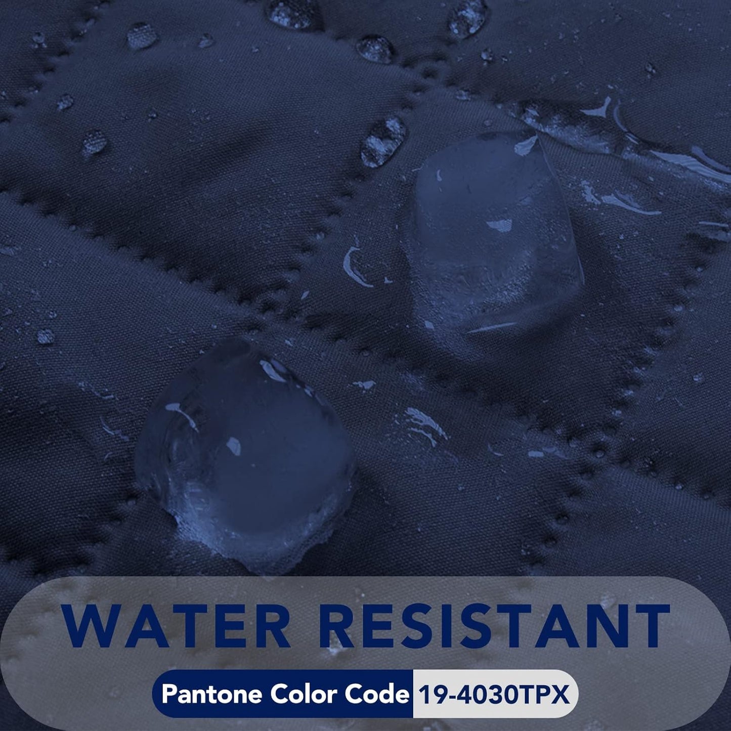 PureFit Reversible Quilted Oversized Recliner Sofa Cover, Water Resistant Furniture Protector, Washable Couch Cover with Elastic Straps for Kids, Pets (Small, Navy/Navy)