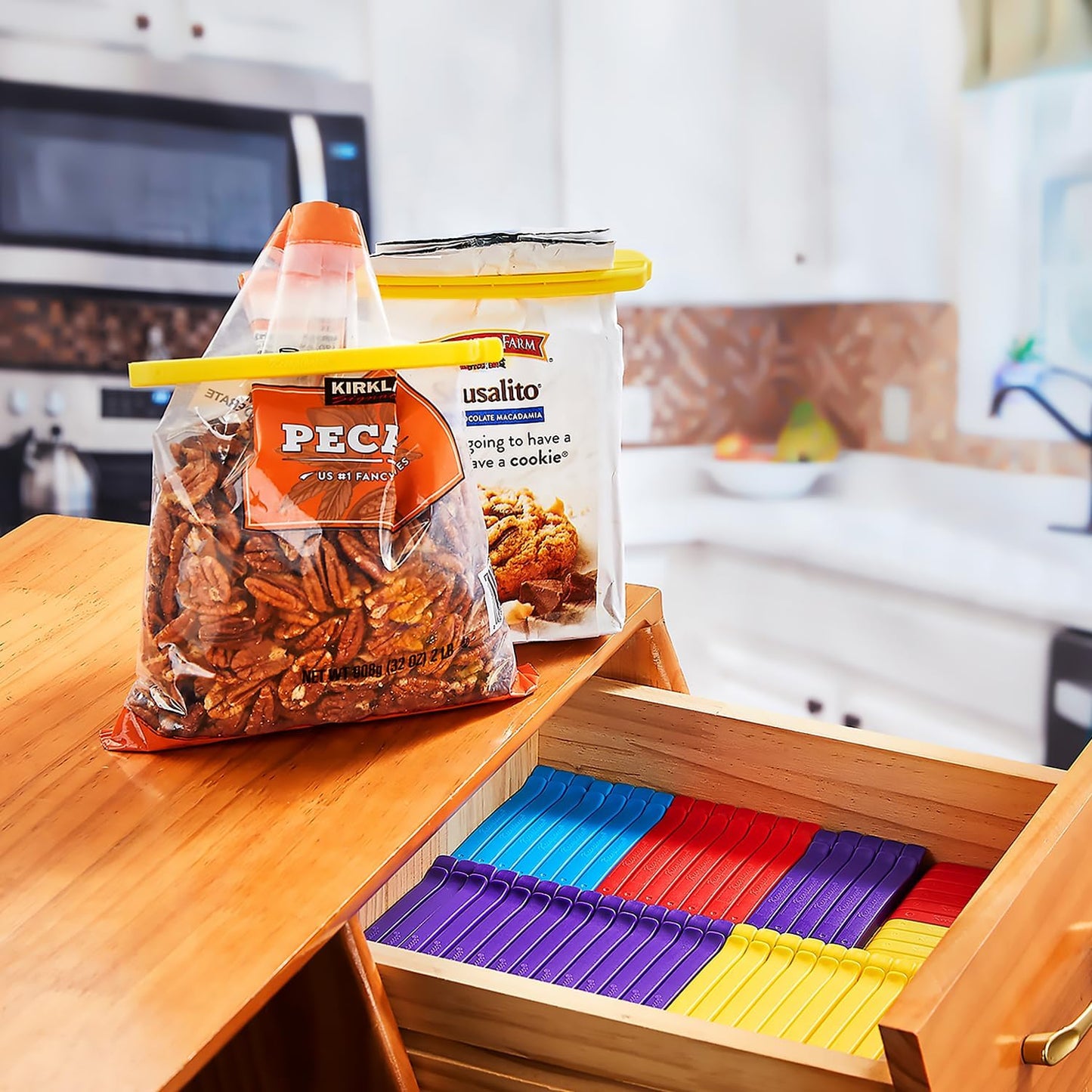 Keenpioneer Decorating/Icing Bag Sealing Clips, 78 Pack, Multipurpose for Food and Snack Storage, 4inch and 6inch Long