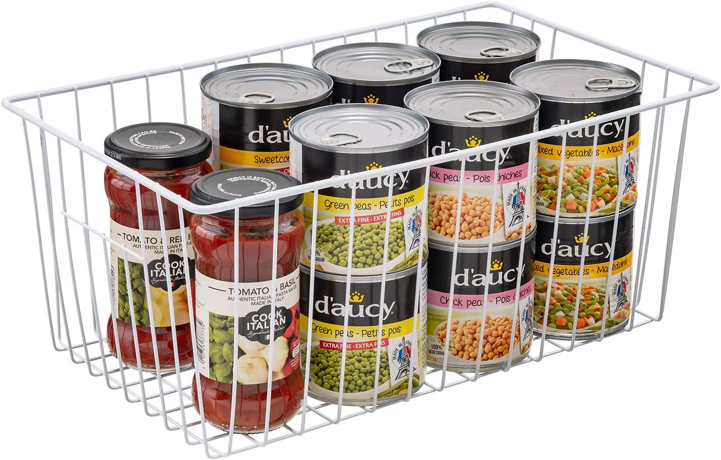 16inch Upright Freezer Organizer Baskets for 13-14,16-21 cu.ft Standup Freezer, Settle freezer chaos and reduce food waste effectively, Durable, Fully Use Space, Improve Air Circulate,Pack 6