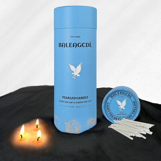 Unscented Black Pearled Candle 18oz Luxury Sand Candle Granulated Wax - 30 Cotton Wicks – Wax for Candle Making Decorative Candles Smooth and Clean Burning Lasts up to 120 Hours