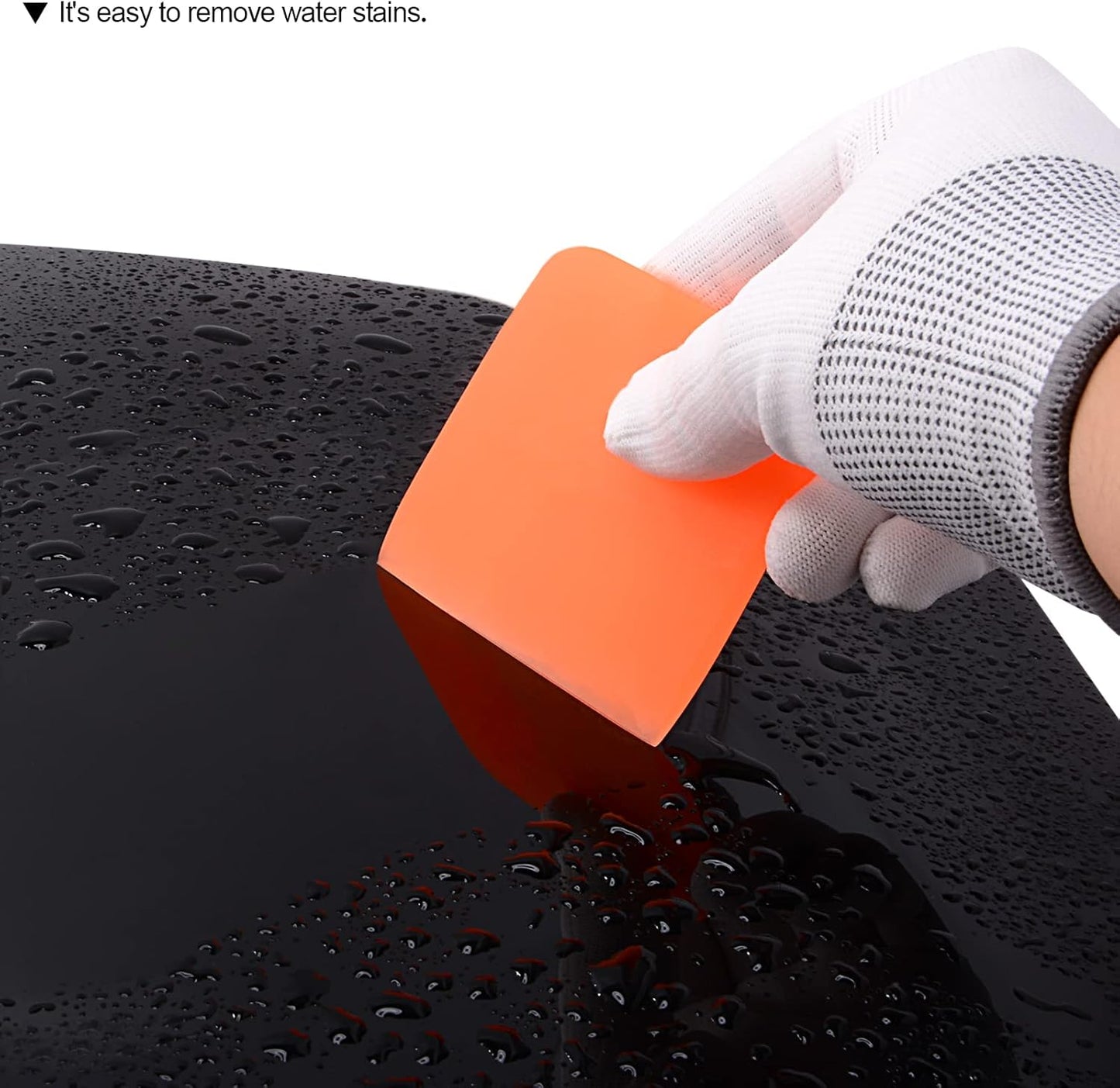 NEWISHTOOL PPF Squeegee for Vinyl, Soft Rubber Scraper PPF Tools, 3IN1 Small Squeegee for Paint Protection Film Installing, Vinyl Wrap Window Tint Auto Glass Cleaning TPU Scraping Tool Scratch Free