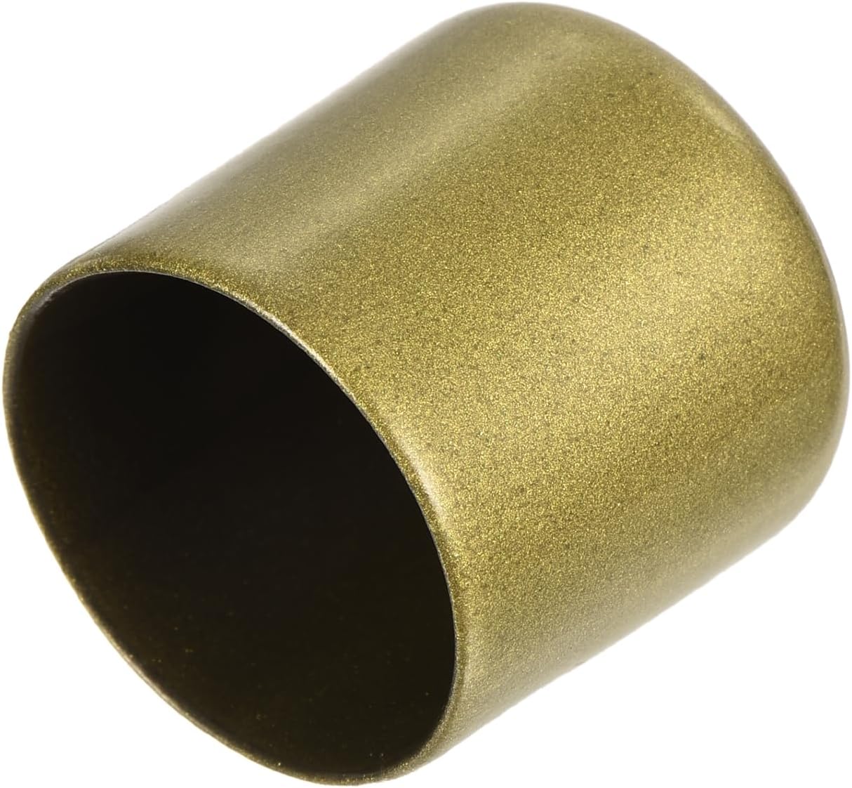 uxcell 20pcs Rubber End Caps 30mm ID Vinyl Round Tube Bolt Cap Cover Thread Protectors Gold