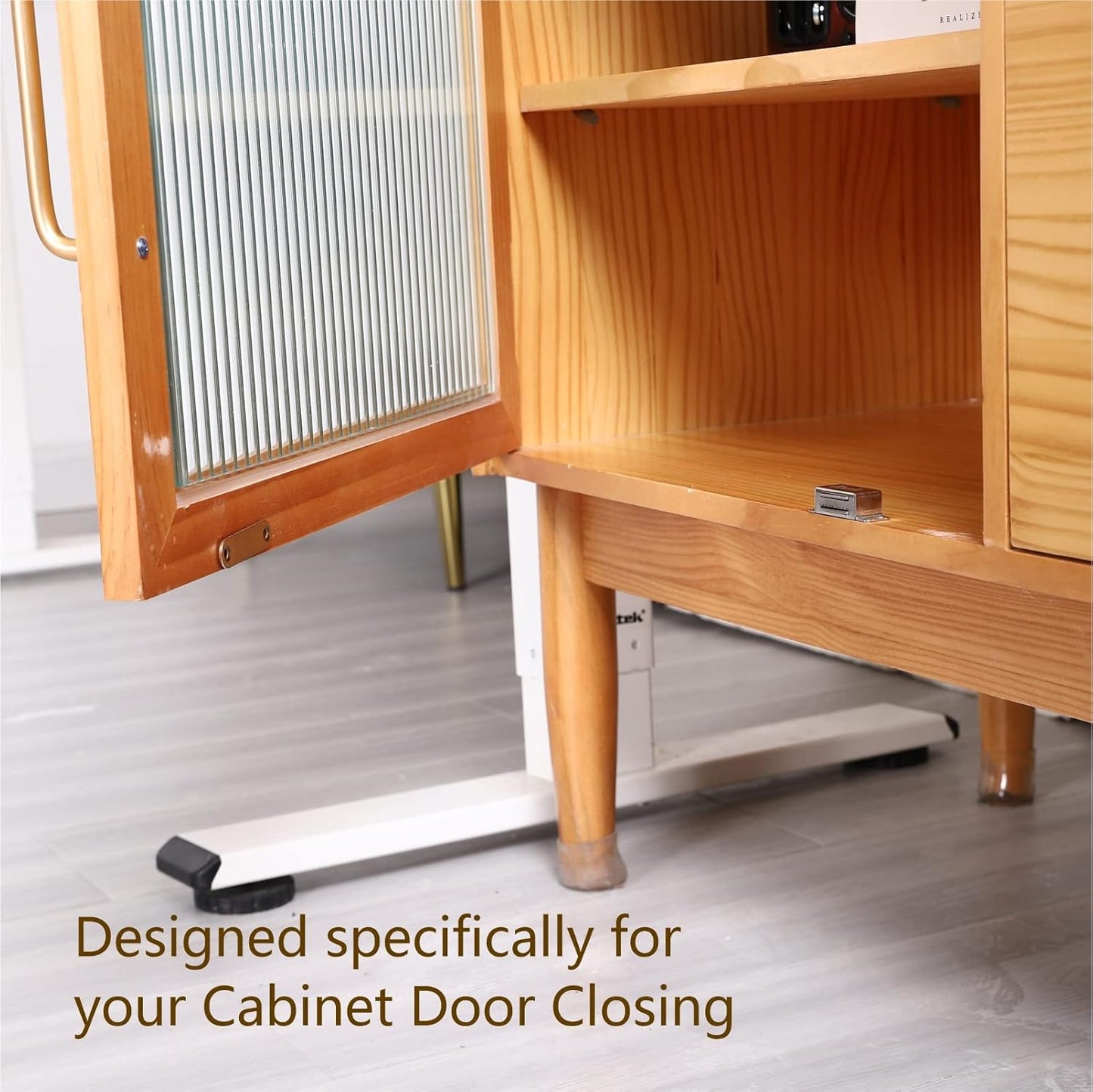 Mousike Cabinet Magnets Magnetic Door Catch Stainless Steel Door Magnet for Kitchen Bathroom Cupboard Wardrobe Closet Closures Cabinet Door Drawer Latch 20 lbs (15Pack)