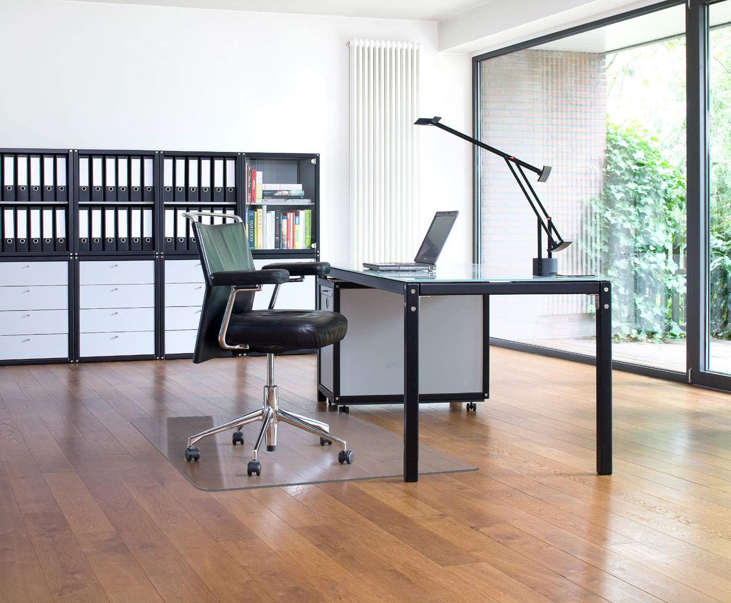 Office Chair Mat for Hardwood Floor, 1/8" Thick 53"x 45" Crystal Clear Hard Floor Chair Mat, Transparent Floor Protector Mat Flat Without Curling