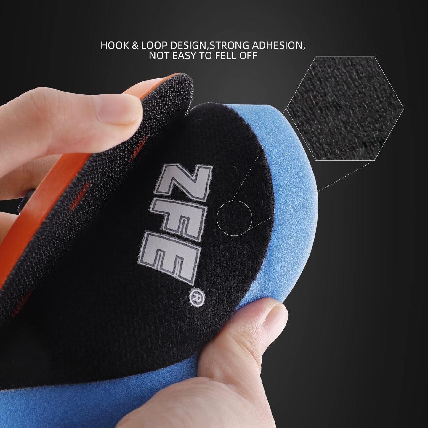 Buffing Polishing Pads, ZFE 7Pcs 6"(150mm) Waffle Foam Buffing Pads Polishing Pads Wool Pad Kit for 6Inch Backing Plate RO/DA/GA Car Polisher Boat Compounding, Polishing and Waxing