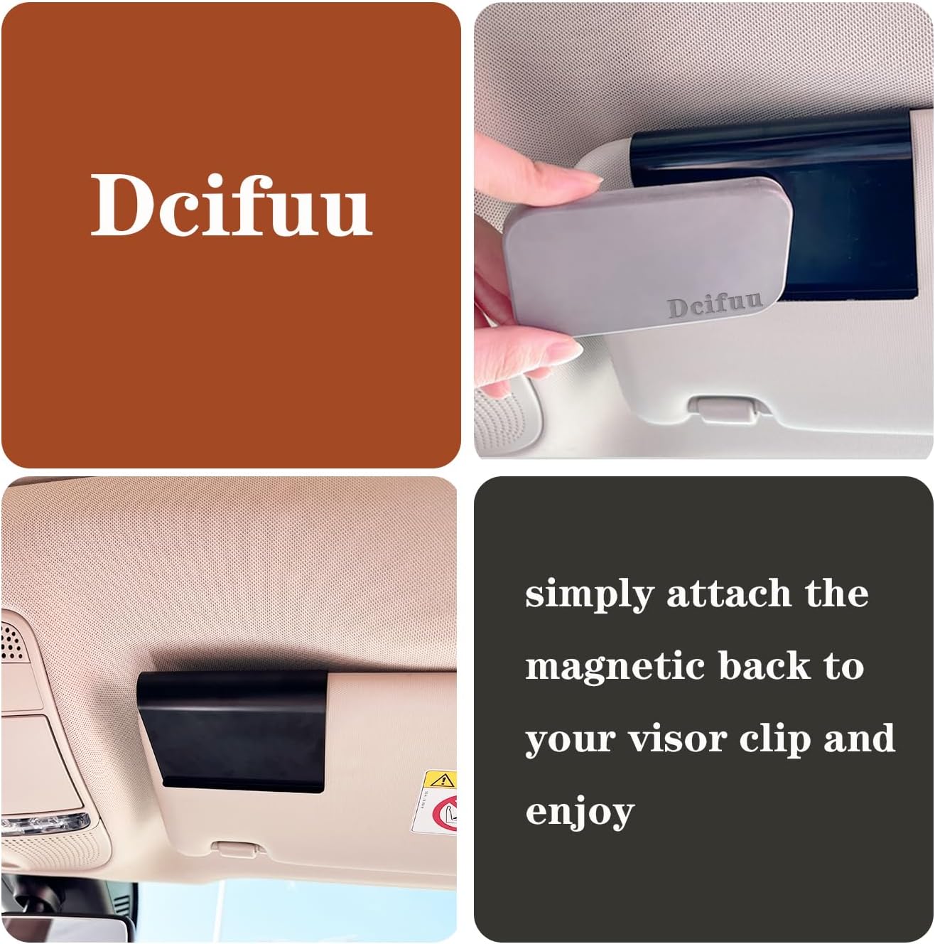 Car Air Freshener, Stone Air Freshener, Odor Eliminator, Amber Scent Refill (1 Count (Pack of 3), NO clip included)