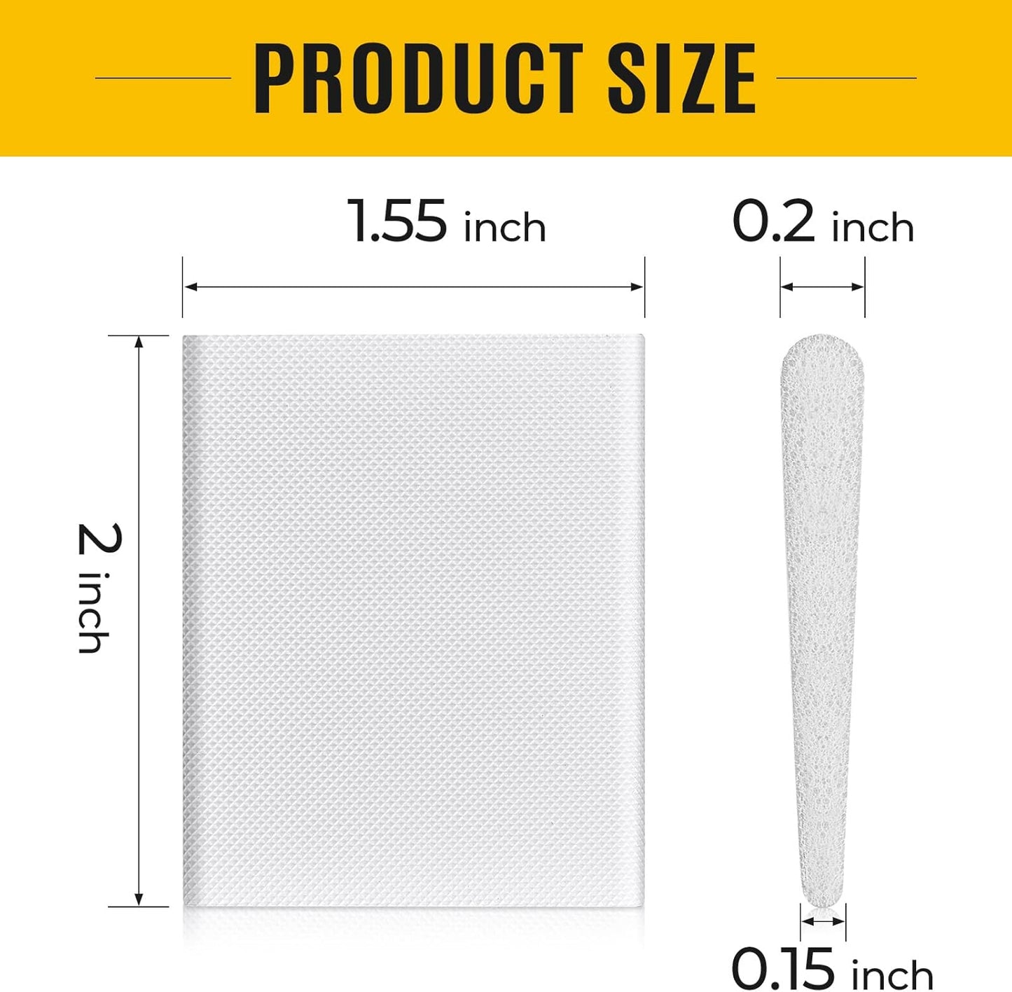 Zonon 32 Pieces Door Corner Seal Weatherstripping Exterior Door Frame Seal Draft Stopper Adhesive Corner Pads for Weather Stripping and Draft Protection (White)
