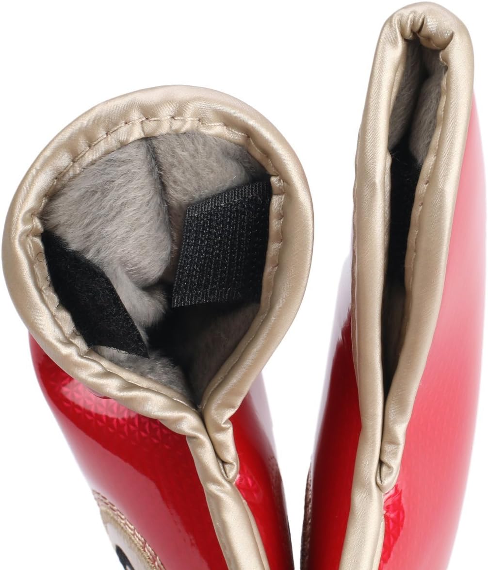 HISTAR 10pcs Crystal Pu Leather Golf Iron Head Covers Set Iron Club Headcover