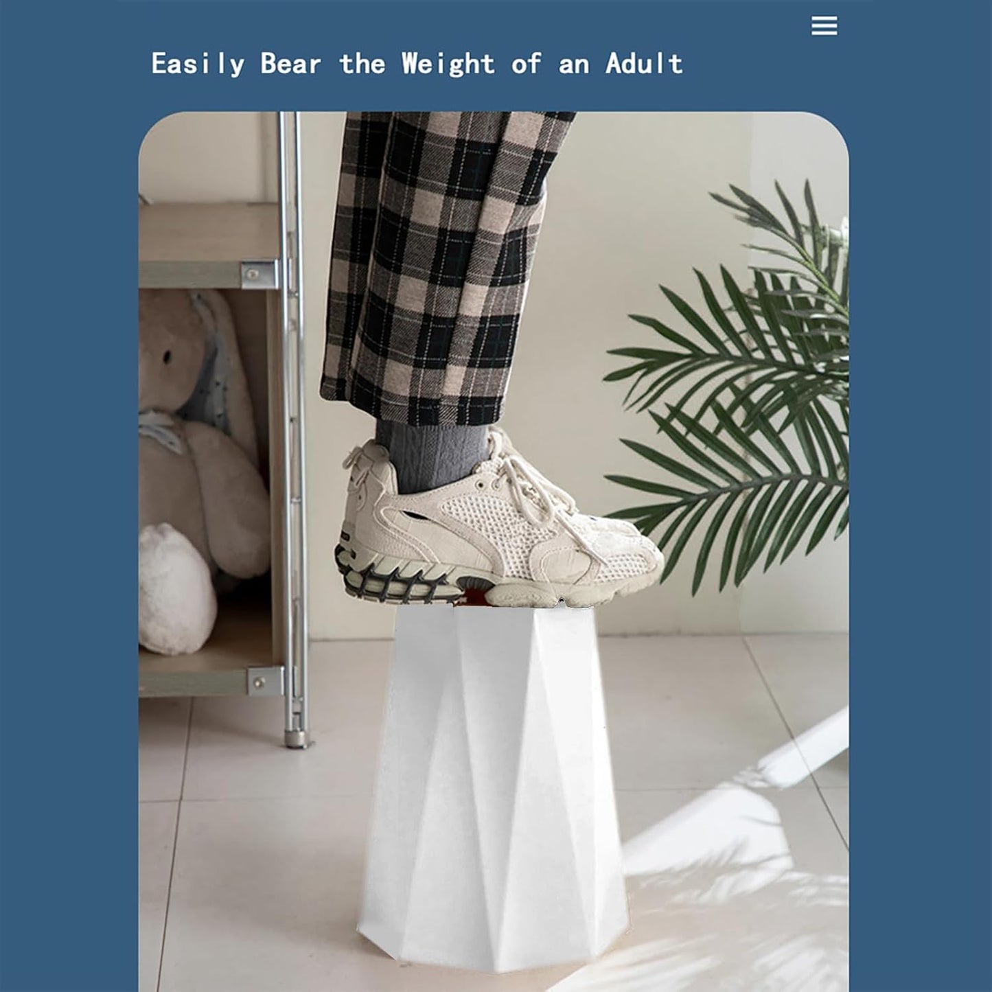 Small Bathroom Trash Can 2 Pack Garbage Can 1.8 Gallon Waste Basket for Dorms Toilets Bedrooms Offices, White