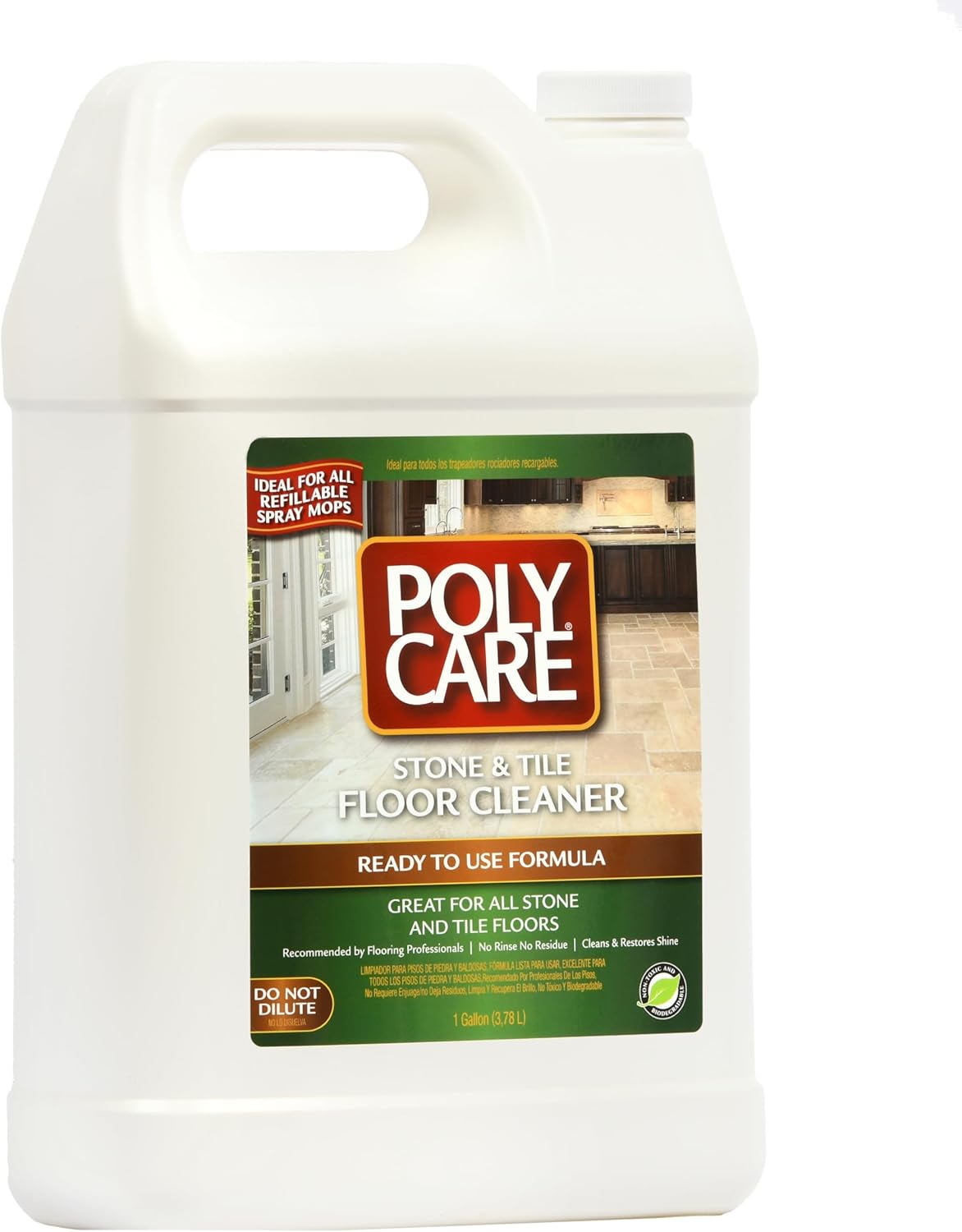 Stone & Tile Floor Cleaner Refill - 128 fl oz - Fresh- Refill for Spray Mops and Spray Bottles - Residue-Free Floor Cleaning Solution for Stone & Tile or Laminate Floors