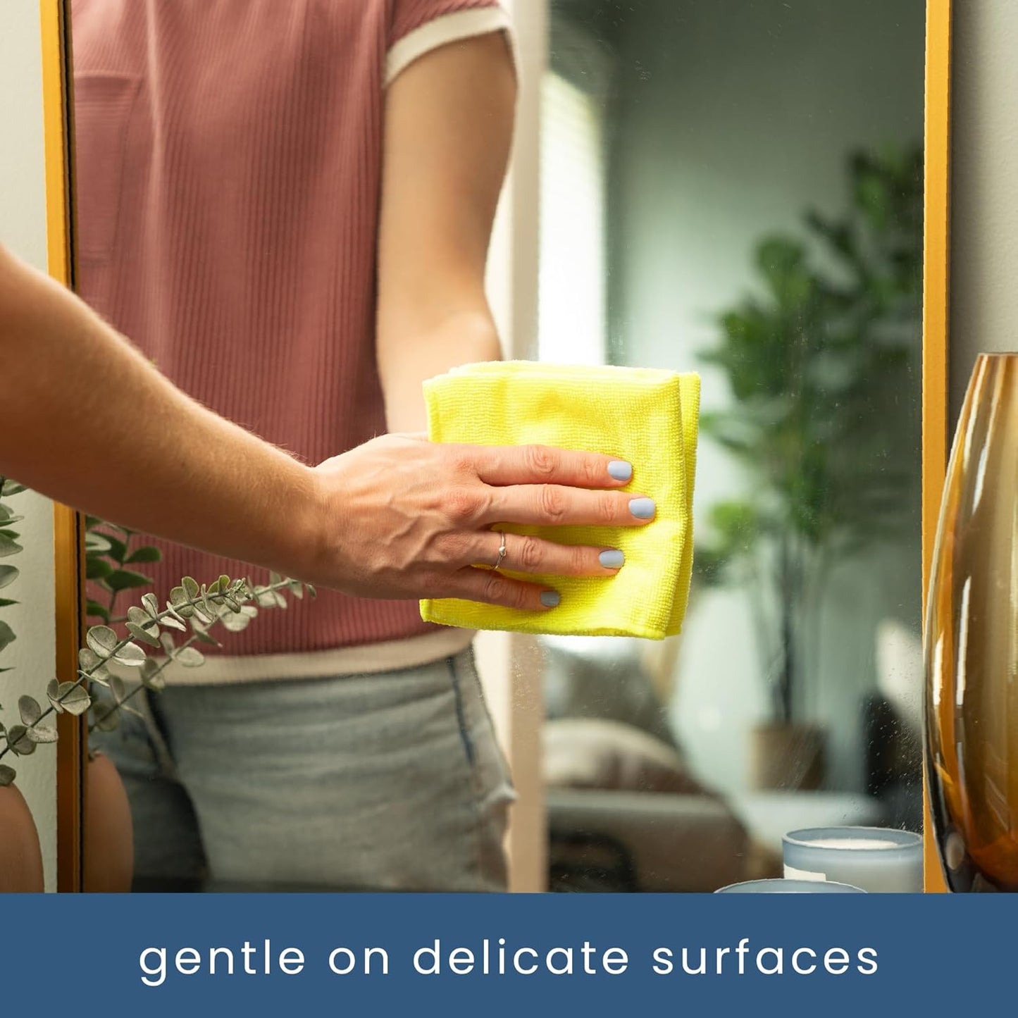 S&T INC. 25 Pack Microfiber Cleaning Cloth, Bulk Towels for Home, Reusable Microfiber Towels for Cars, Cleaning Rags, Assorted, 11.5 Inches x 11.5 Inches, 25 Count