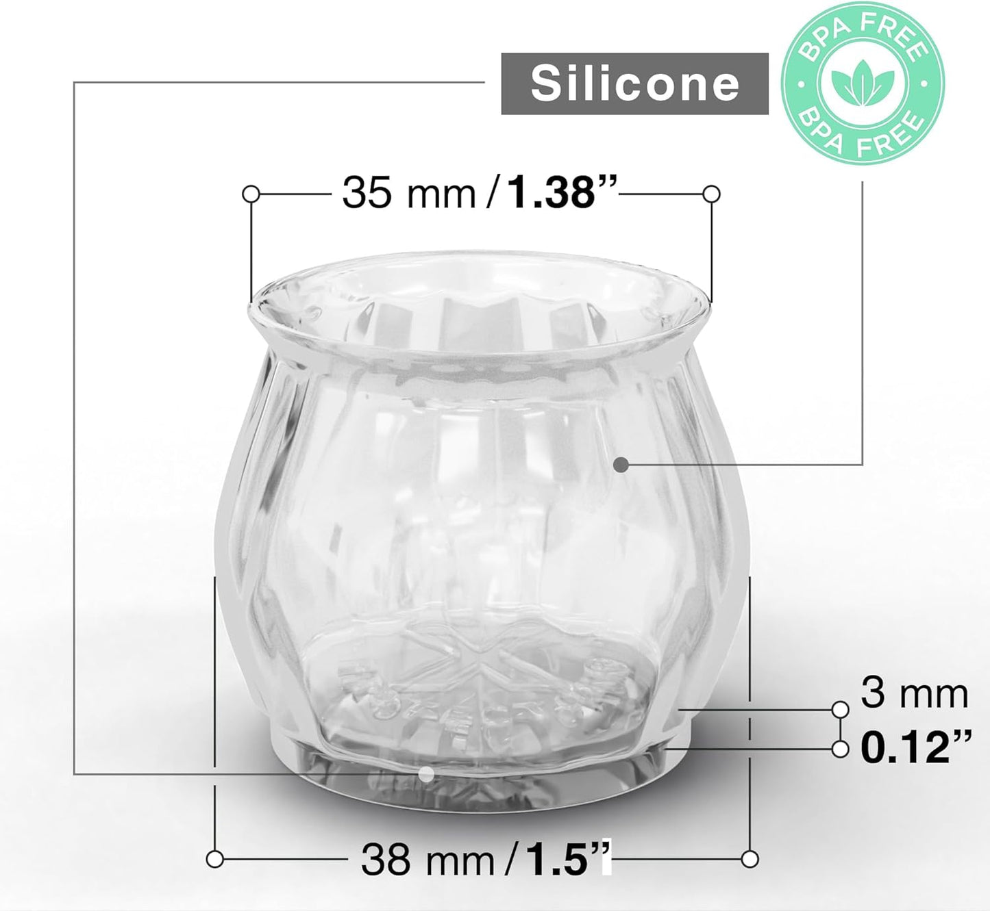 X-Protector Silicone Chair Leg Floor Protectors with Non-Slip Bottom - 16 PCS - Anti-Slip Chair Leg Covers - Non-Skid Furniture Leg Caps - Furniture Pads for 1.4-1.8" Round & 1.1-1.4" Square Legs!