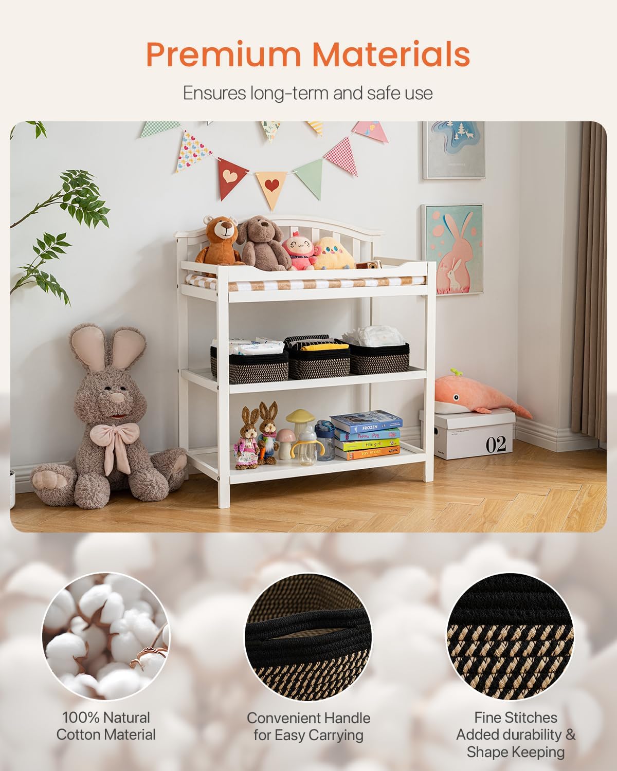 Small Woven Basket, 12 x 8 x 4.5 Inches, Storage Basket for Organizing, Cute Small Rope Shelf Closet Cube Storage Bins Baskets for Shelves, Dog Toy Gift Baskets Empty, 3 Pack Black & Brown