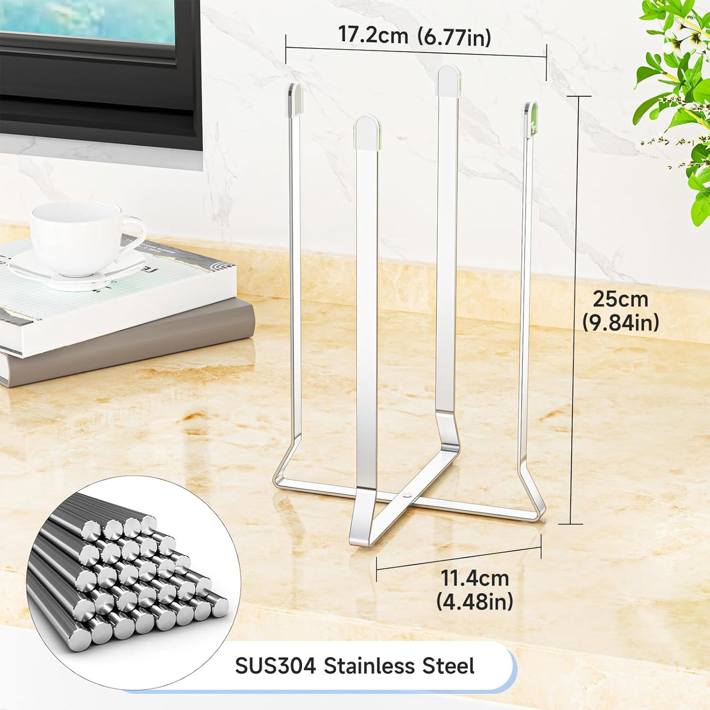 Water Bottle Drying Rack, Stainless Steel Baby Bottle Drying Rack, Collapsible Bottles Dryer Rack, Cup Rack Dryer for Water Bottles, Multifunctional Draining Rack for Sport Bottle, Reusable Bag