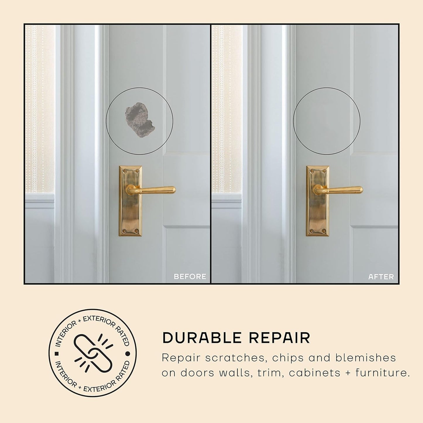 soto Off-White Paint Touch Up, Multi-Surface, Matte Finish (No. 08 Artisan White) — 10 Milliliters of Scratch Repair for Furniture, Walls, Cabinets, Trim, Doors, Indoor/Outdoor