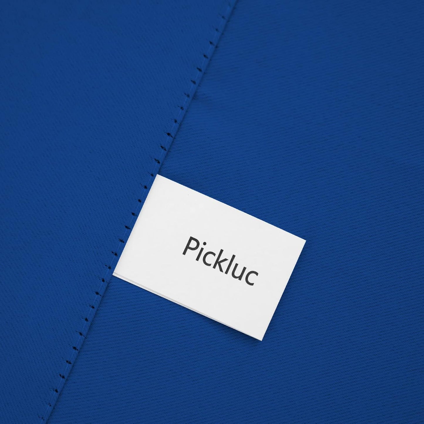 Pickluc Cafe Kitchen Curtains 36 Inches Long 2 Panels, Blackout Tier Curtains with Rod Pocket, Short Black Out Curtain for Small Window, 42" Wide and 36" Length, Set of Two, Blue