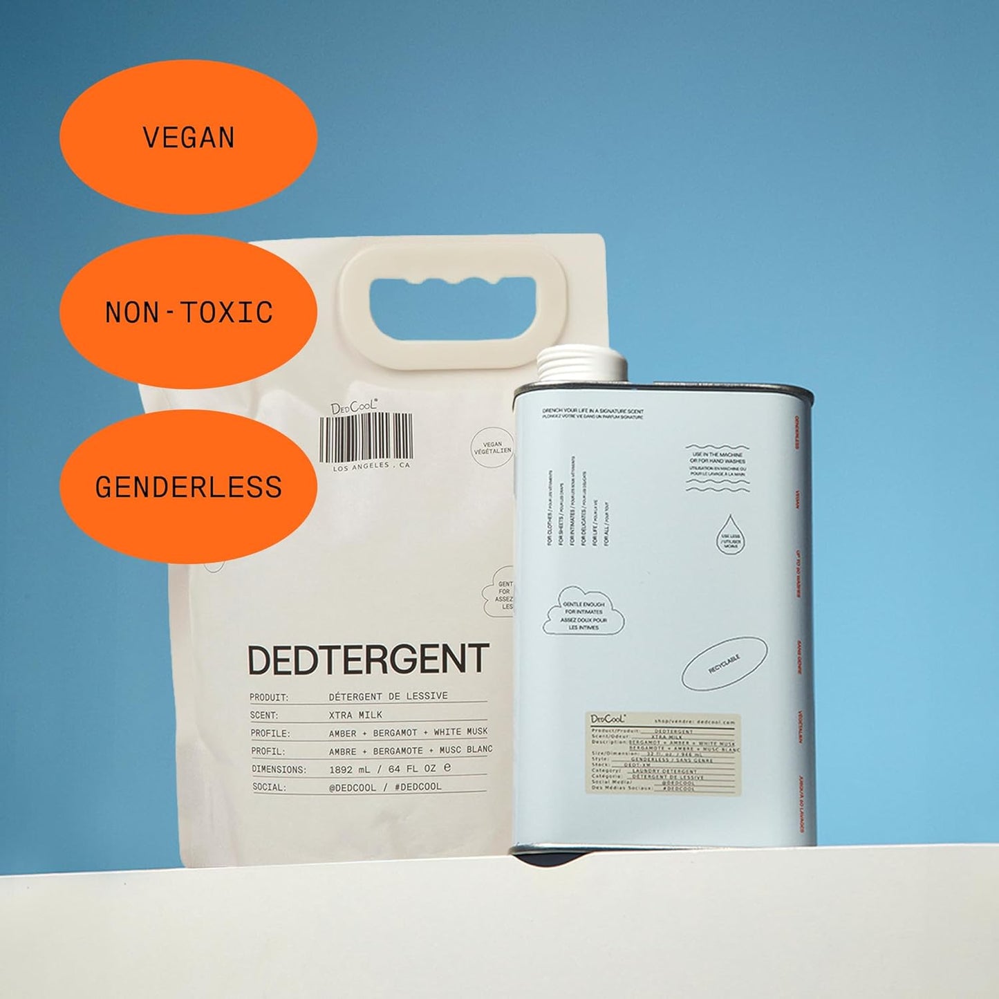 DedCool Liquid Laundry Dedtergent | Red Dakota | Bold Woody Fragrance Detergent | Removes Stains | Infused with Natural Essential Oils | Non-Toxic | 120 Washes | 64 fl oz