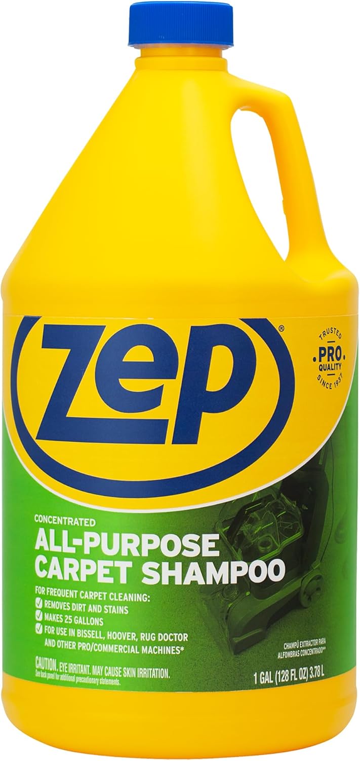 ZEP All-Purpose Carpet Shampoo Concentrate 128 ounce ZUCEC128 (Case of 4)