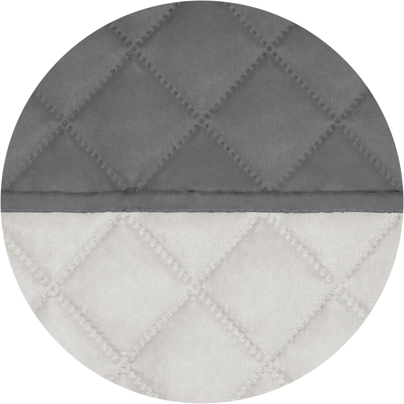PureFit Reversible Quilted Sofa Cover, Water Resistant Slipcover Furniture Protector, Washable Couch Cover with Non Slip and Elastic Straps for Kids, Dogs, Pets (Sofa, Gray/Ivory)