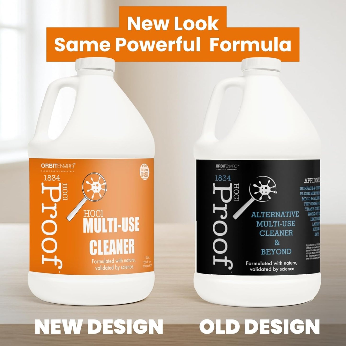 Hypochlorous Acid Cleaner | HOCl 500 PPM | Multi-Surface Cleaner for Home, Gym, Office, Pets & Commercial Use | 1 Gallon / 128 fl oz