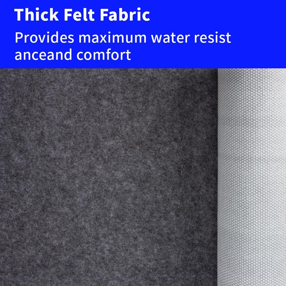 100% Waterproof Non-Slip 1/4” Extra Thick 4x6 ft Rug Pad for Large Area Rugs Durable Felt Floor Protection pad for All Floors, Suitable for Cutting. Rug Pads Keep Rugs in Place and Provide Cushioning