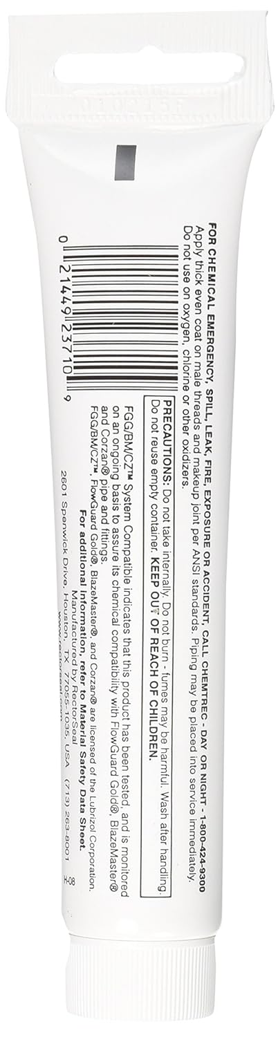 Rectorseal 23710 1-3/4-Ounce Tube T Plus Pipe Thread Sealant, White (Pack of 2)