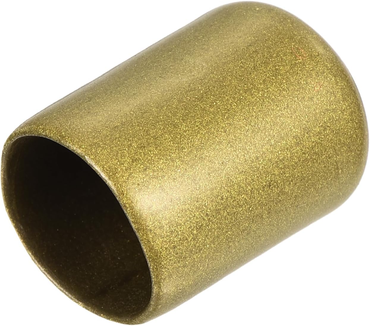 uxcell 20pcs Rubber End Caps 15mm ID Vinyl Round Tube Bolt Cap Cover Thread Protectors Gold