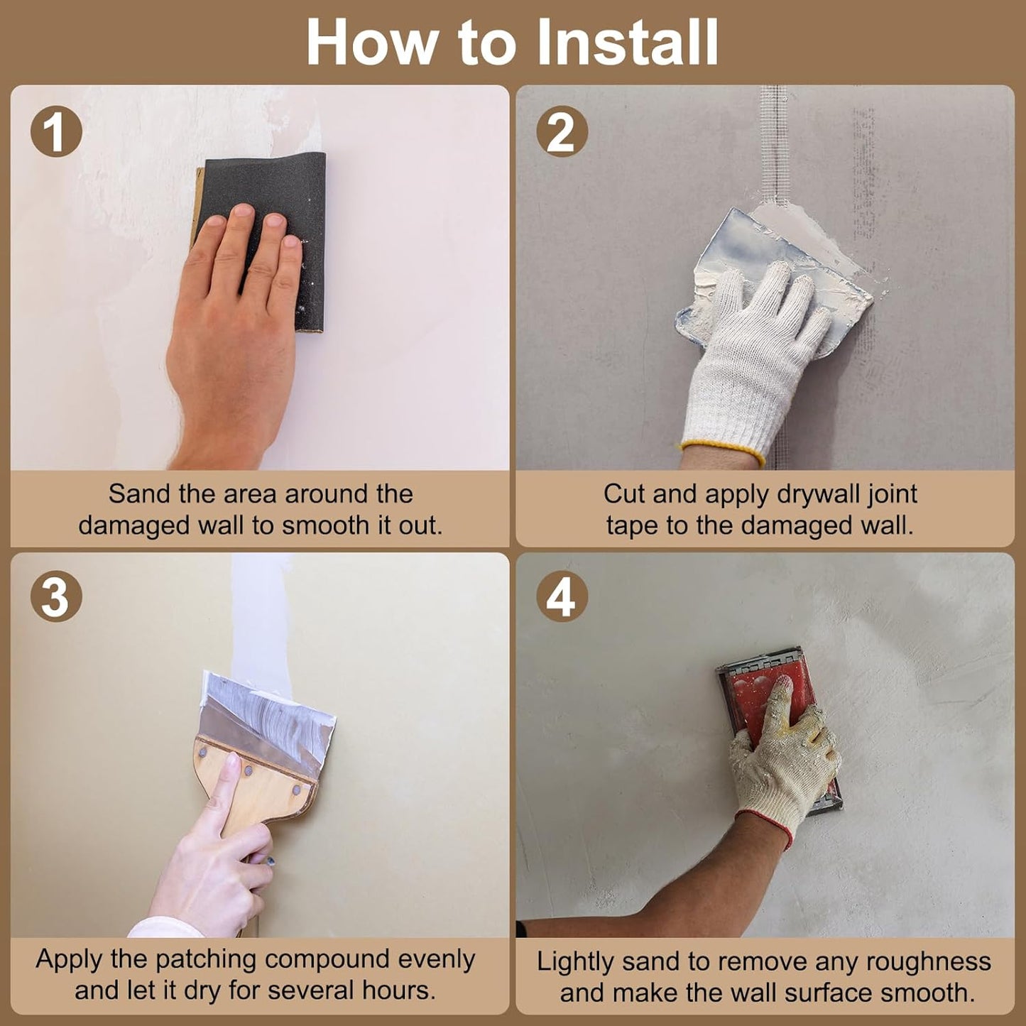 PATIKIL Drywall Repair Mesh Tape, 6 inch x 328 ft Fiberglass Repair Patch Self-Adhesive Dry Wall Joint Tape 12 Mesh Wall Hole Crack and Seam Patch, White