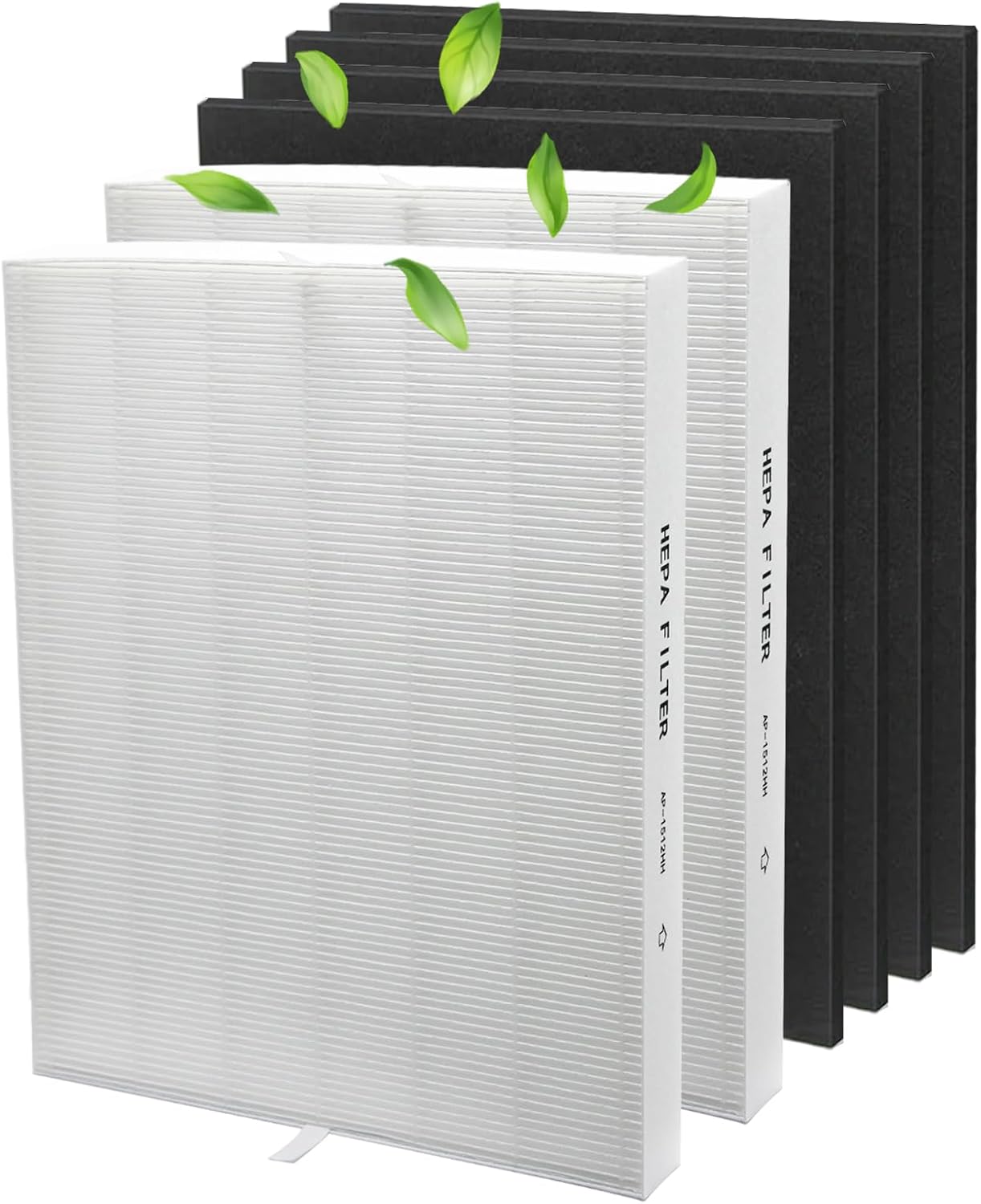 AP-1512HH Replacement Filter for Coway AP-1512HH and Airmega 200M Air Purifier,2 True HEPA and 4 Carbon Filter Replacement,Compared to Part # 3304899